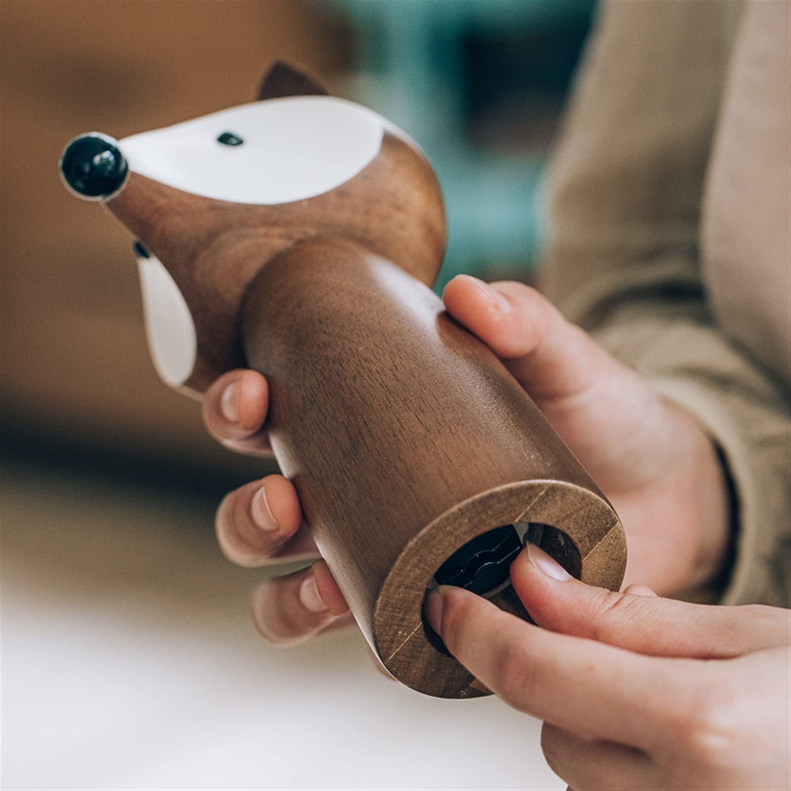 Saturey Macina Sale e Pepe Grinder del Mulino di Sale e Pepe for la Cucina freschi Pepe macinato e smerigliatrice Spezia salata con Regali di stoviglie Regolabili (7,2 Pollici) Macinaspezie