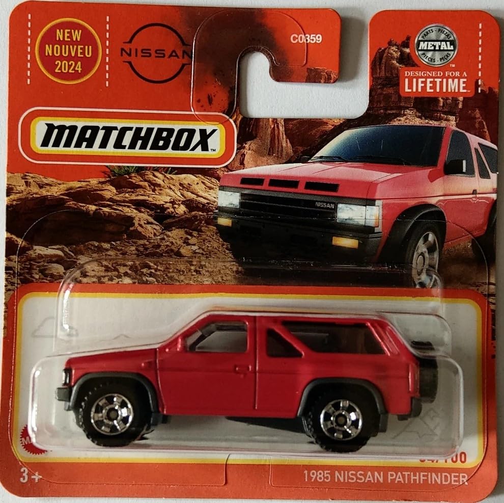Amazon.com: Matchbox 2024-1985 Nissan Pathfinder [Gloss Red] Red