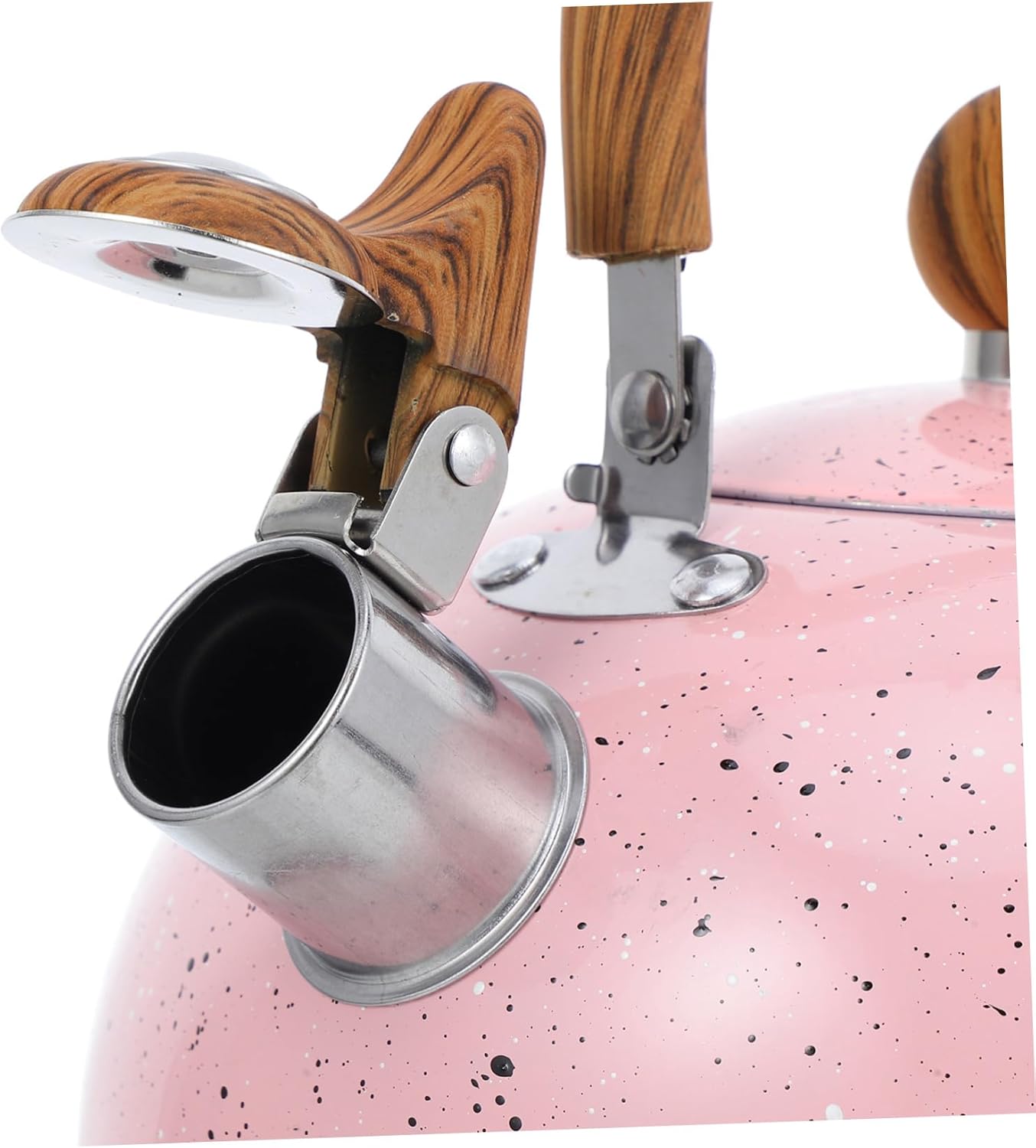 VICASKY Stainless Steel Whistling Kettle Stove Top Teapot with Folding Handle Food Grade Design for Induction Electric and Gas Stoves for Home and Outdoor Use