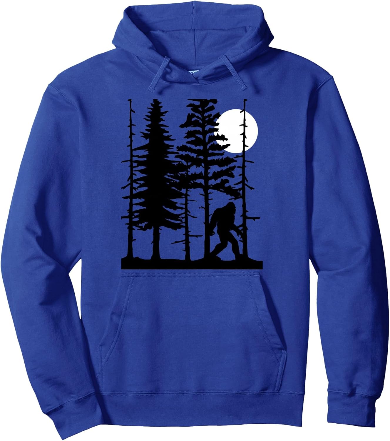 Bigfoot Hiding in Forest for Sasquatch Believers Pullover Hoodie