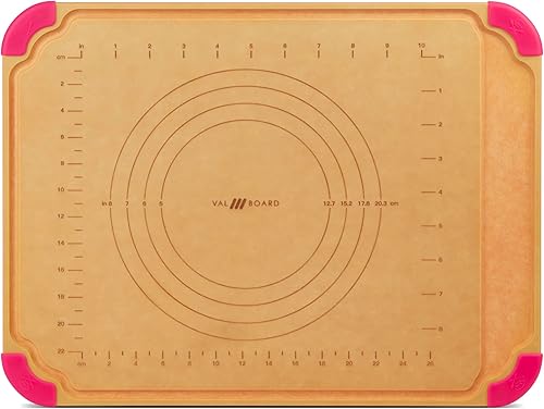 Tabla de cortar VAL para freidora de aire, horno tostador, color rosa brillante