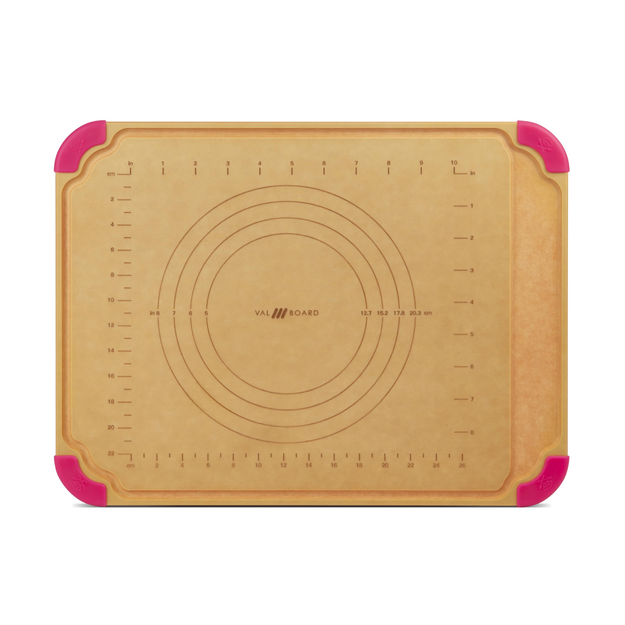 VAL Board Cutting Board for Air FryerToaster Oven- Bright Pink