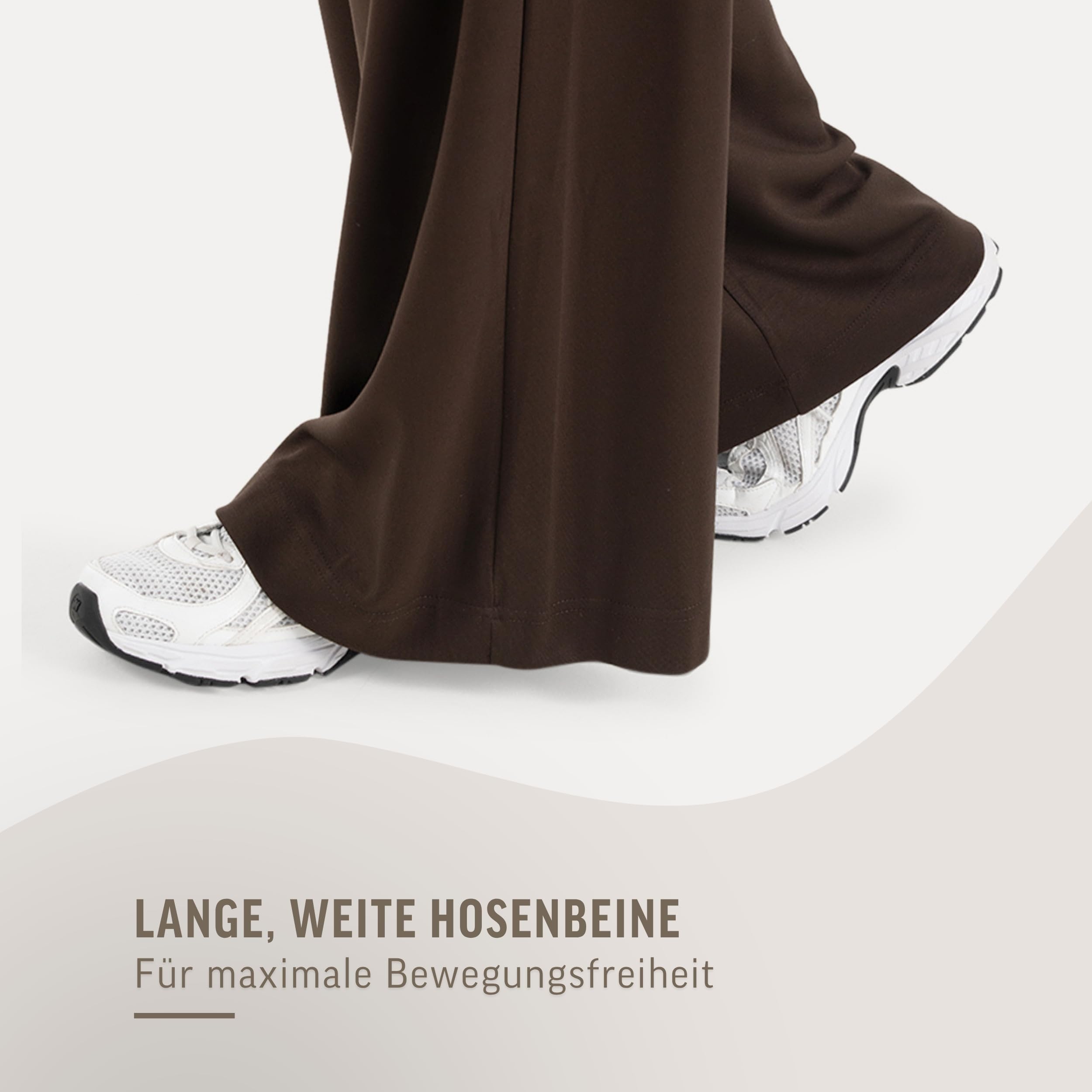 SMILODOX Jogginghose Damen Vanea, Loose Fit, Trainingshose Damen, Freizeithose Damen, Weite Hosenbeine, elastisches Strickgewebe, bequemer Bund, für Gym, Freizeit & Homewear