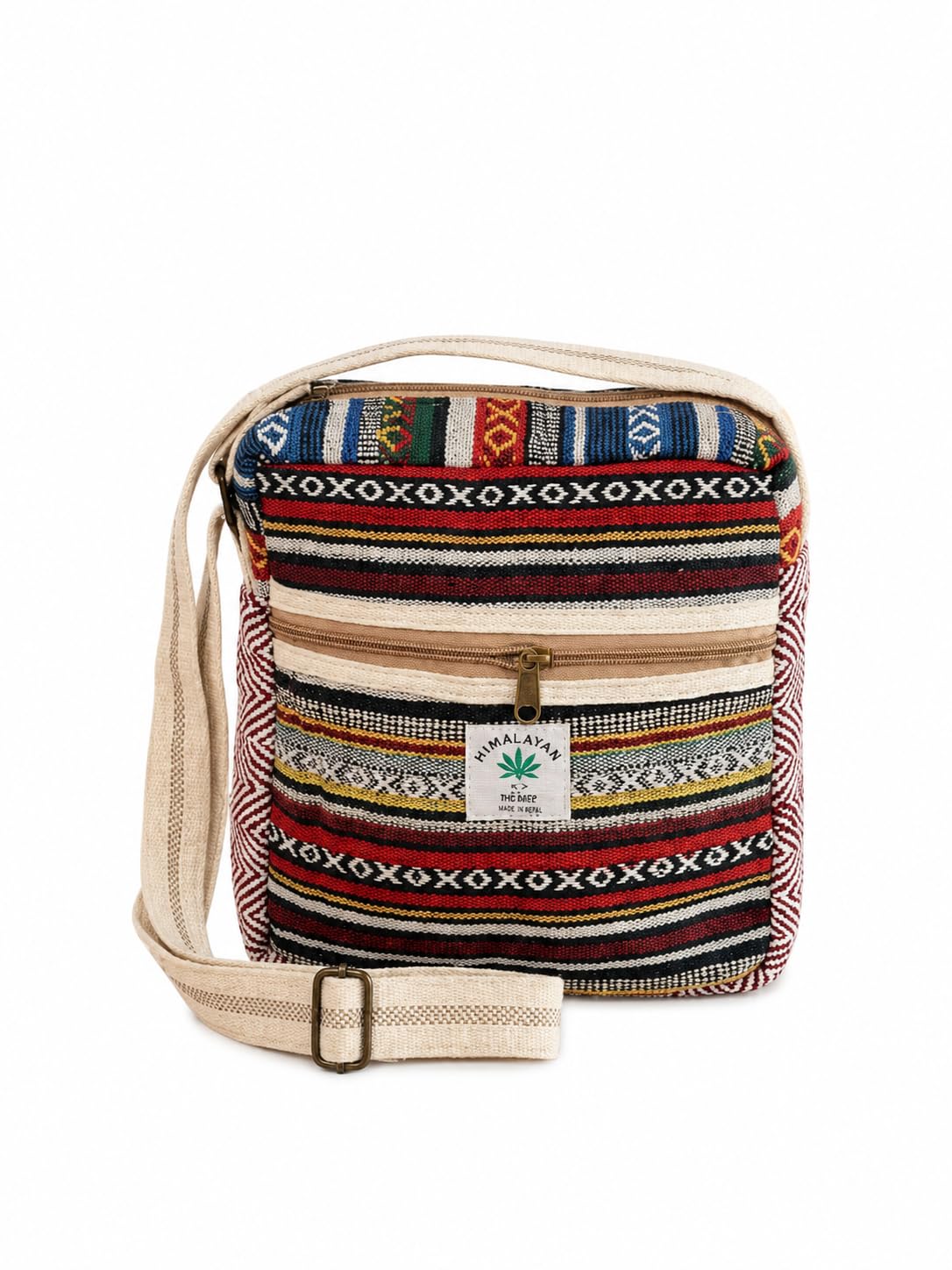 Himalayan Hemp Handcrafted Cotton Crossbody Sling Bag Ethnic Tribal-image-46