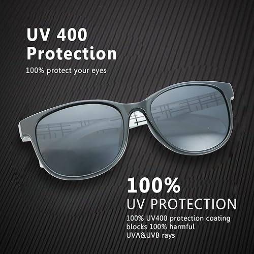 Miniatura 6 de YEIN 3 Pack Sunglasses for Men and Women, UV Protection Outdoor Glasses Vintage Square Full Frame