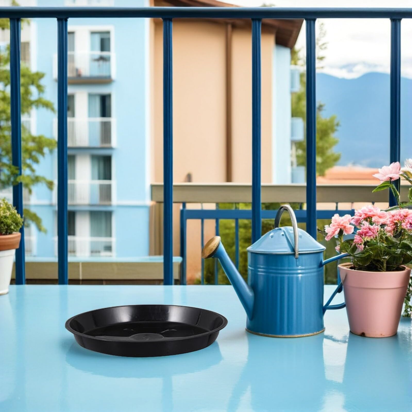 TOYANDONA 30 Unidades Platillos para Plantas de Bandejas Redondas de Plástico para Macetas Interiores y Exteriores Colectores de Agua para Hogar Oficina y Jardín