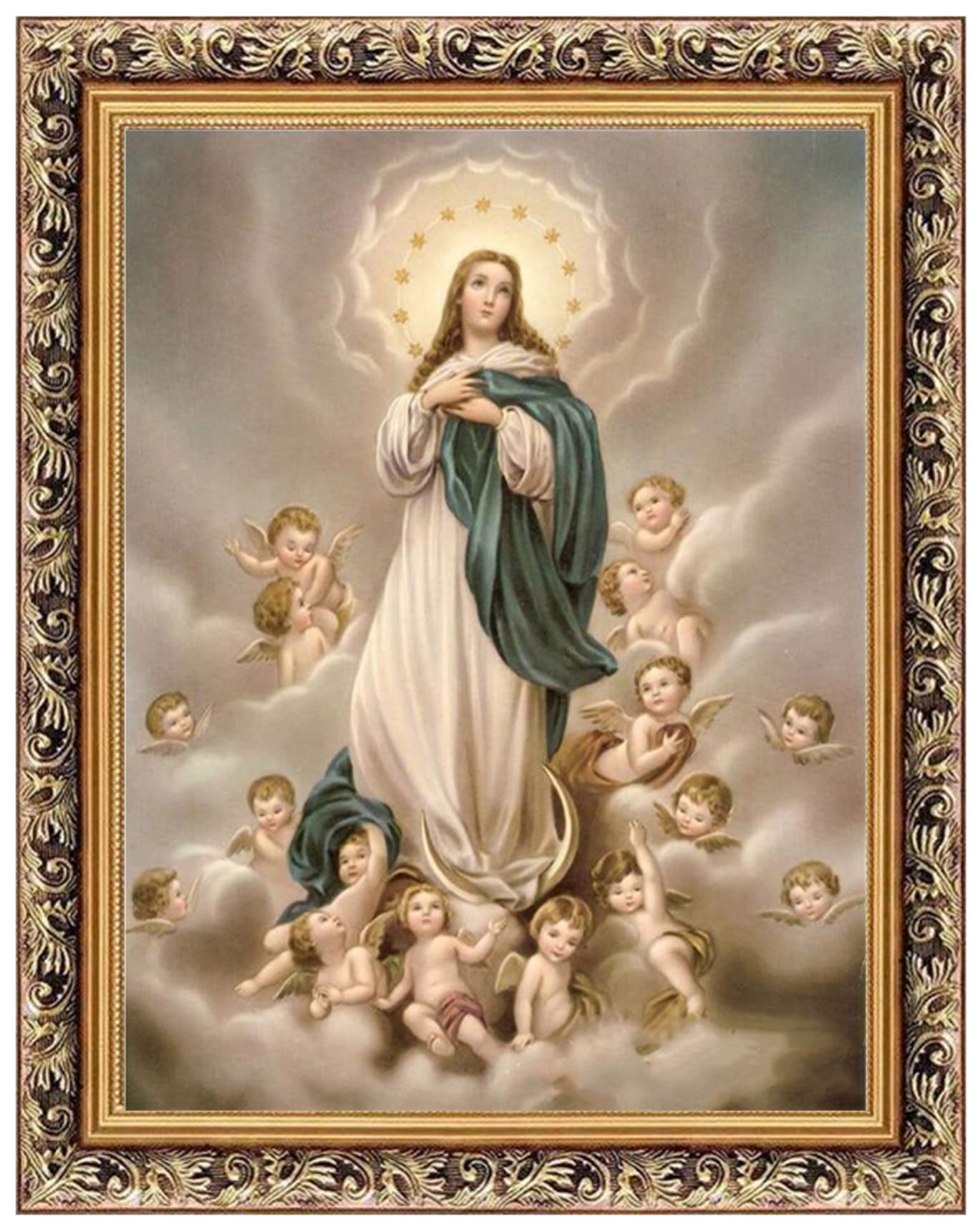Liziciti Picture#10 Mother Mary 5D Diy Diamond Painting Kits Full Drill Rhinestone Embroidery Art Cross Stitch For Wall Decor 12X16inch Fun Gift (Picture#10)