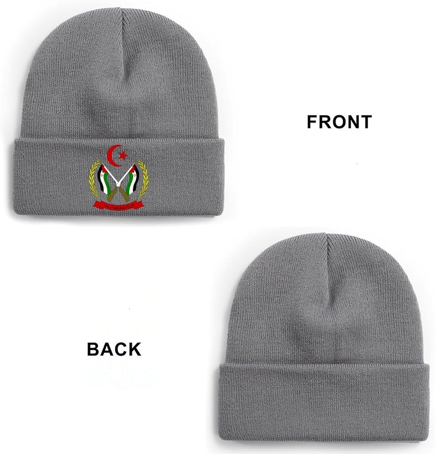 Zimbabwe National Emblem Winter Warm Knit Caps Slouchy Fisherman Beanies Skull Caps Stocking Toboggan Hats Gift Men Women - Image 5