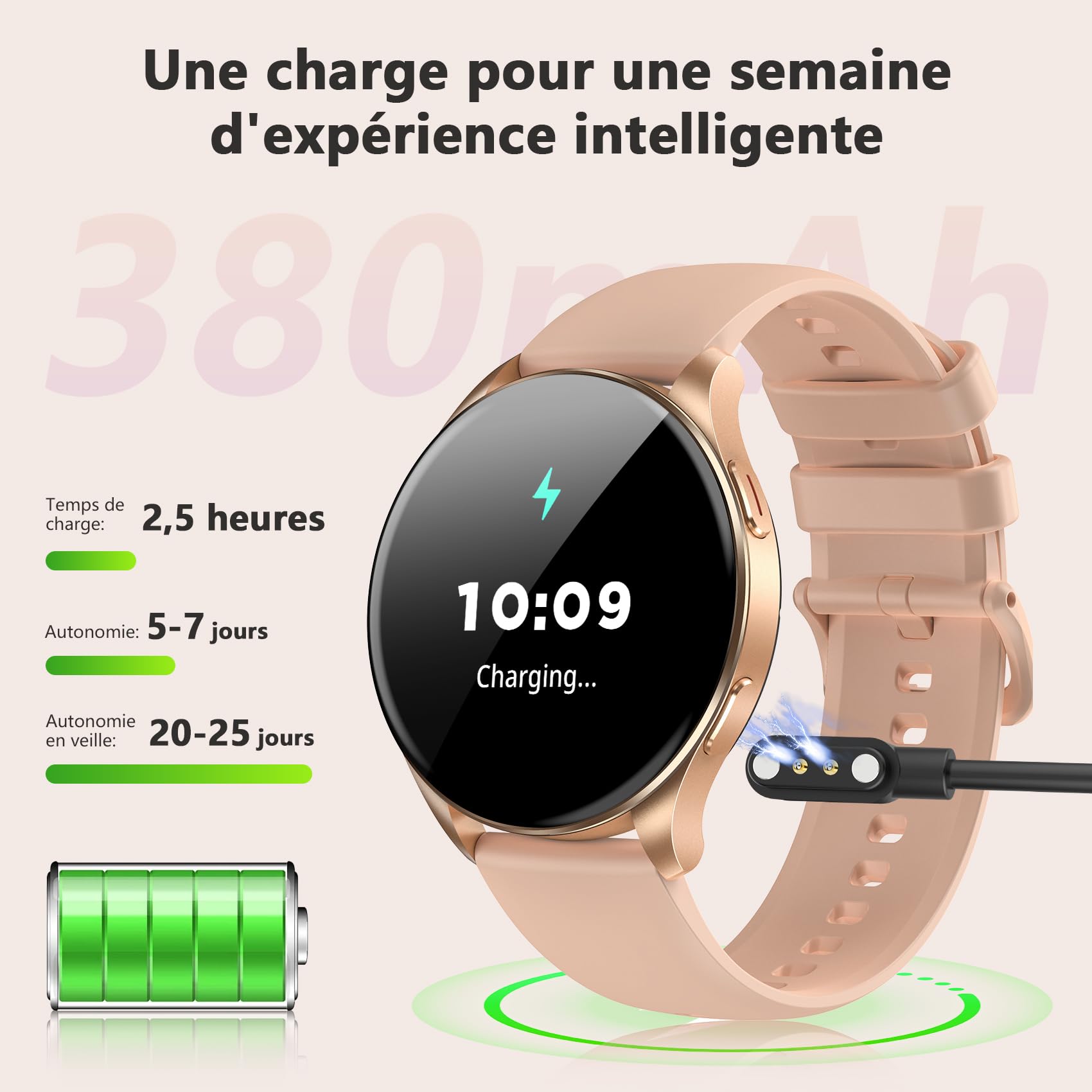 Blackview Montre Connectée Smartwatch Hommes Femmes - Écran AMOLED 1.43", Appels Téléphoniques Directs, Moniteur Fréquence Cardiaque 24/7 et Sommeil, Compatible Android iOS, Montre Sport Étanche IP68