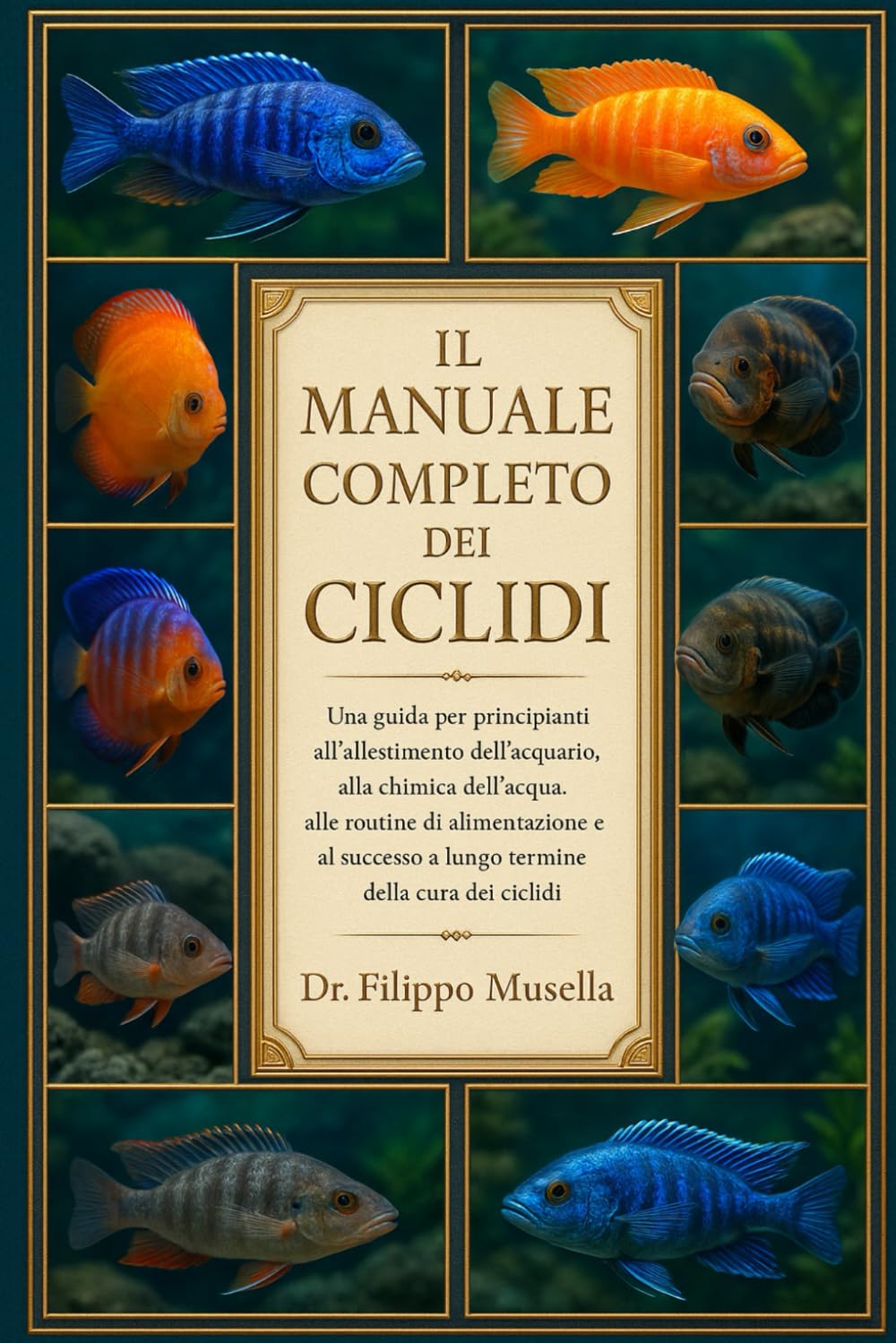 IL MANUALE COMPLETO DEI CICLIDI: Una guida per principianti all'allestimento dell'acquario, alla chimica dell'acqua, alle routine di alimentazione e al successo a lungo termine della cura dei ciclidi