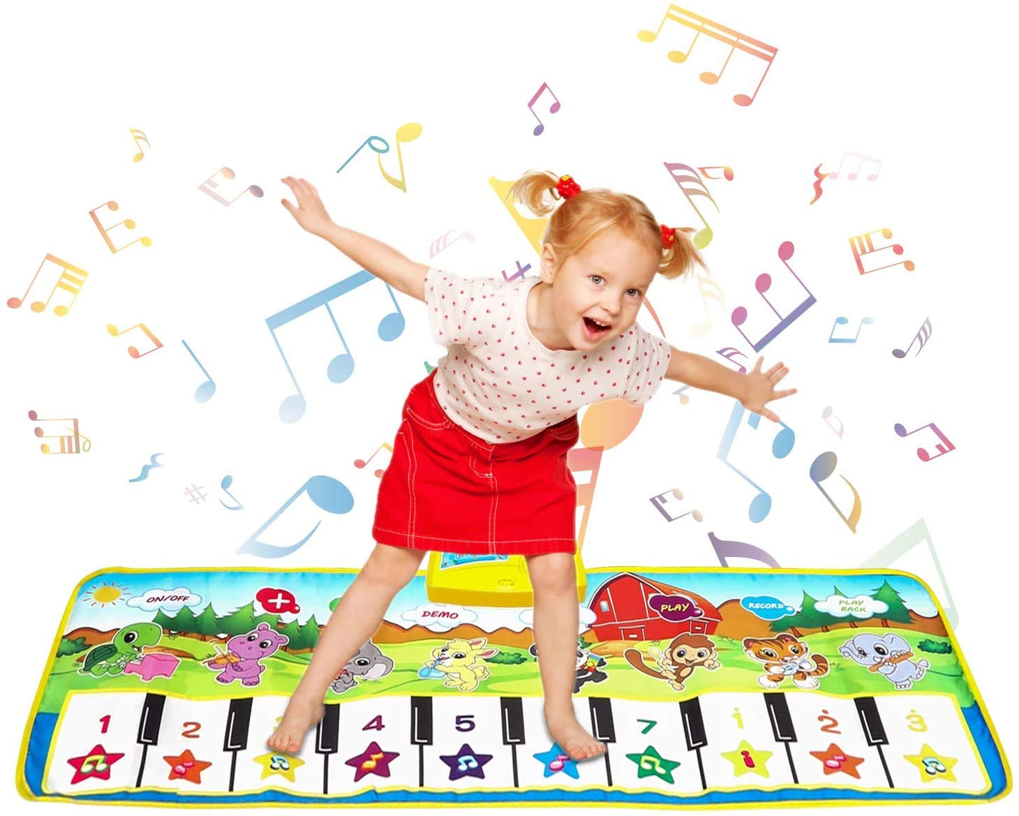 kids floor piano mat