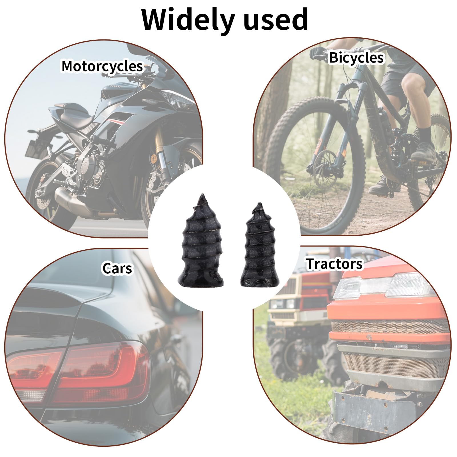 81szt Zestaw Naprawczy Korków do Opon, 2 Rozmiary Gumowych Korków Opon z Wkrętami ze Śrubokrętem Praktyczne Akcesoria do Motocykli Samochodów Ciężarówek Ciągników