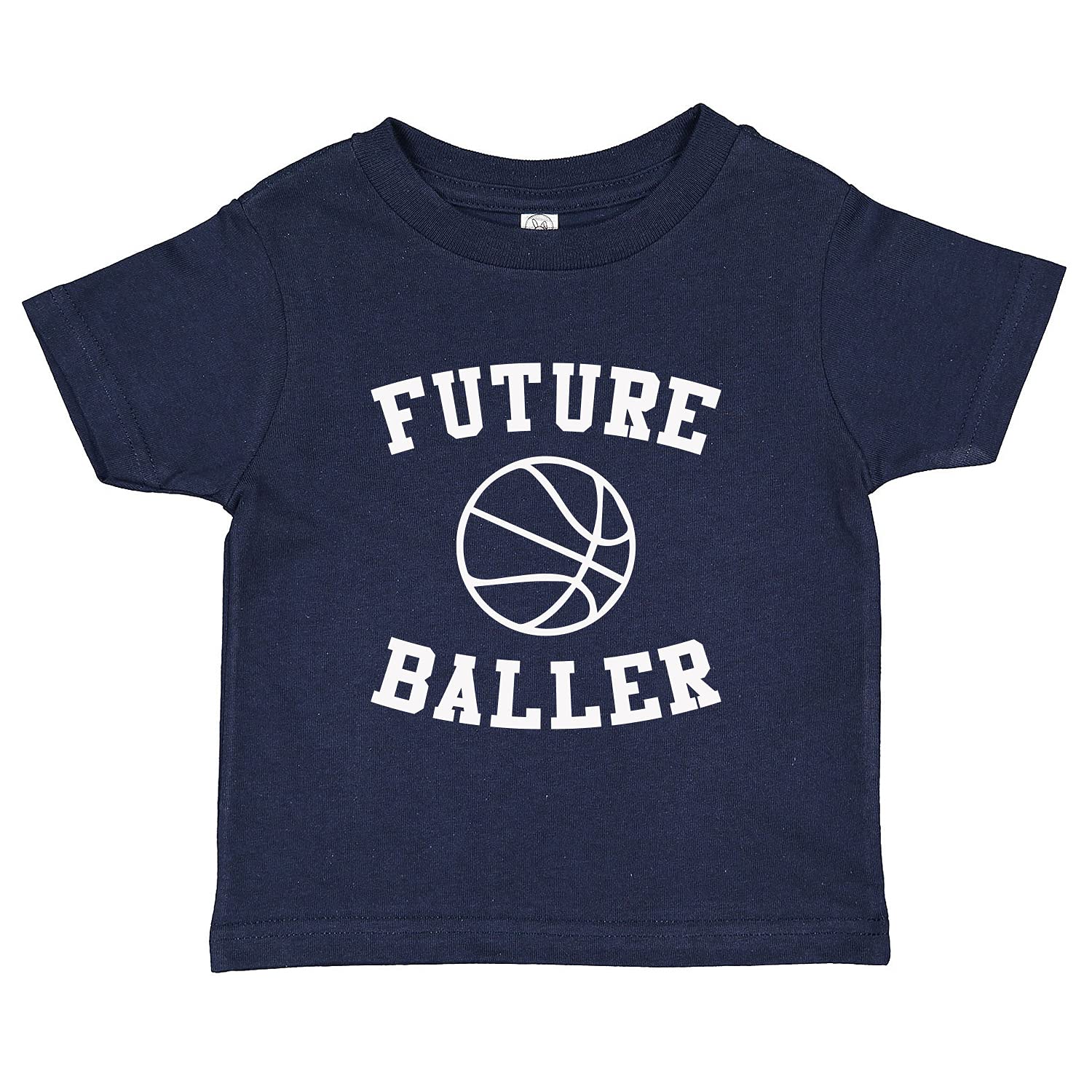 Tees & Tails Future Baller Basketball Player Baby Infant Toddler Tee Shirt (Assorted Colors)