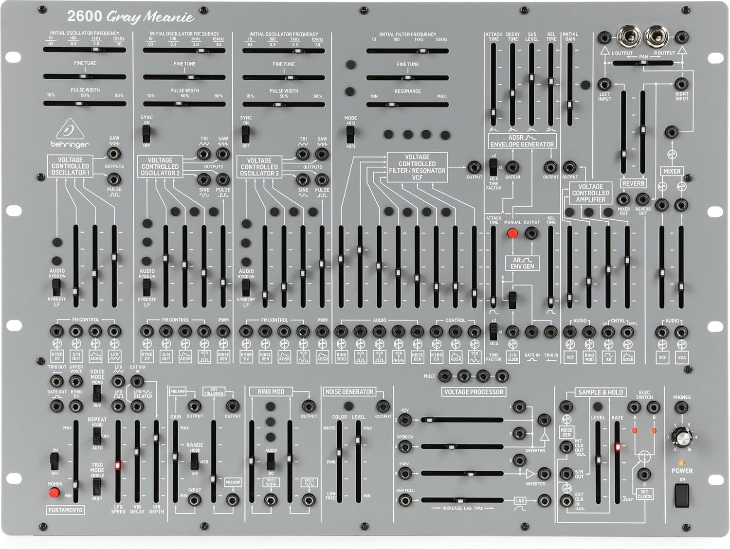 Behringer 2600 Gray Meanie Limited-Edition Analog Semi-modular Synthesizer