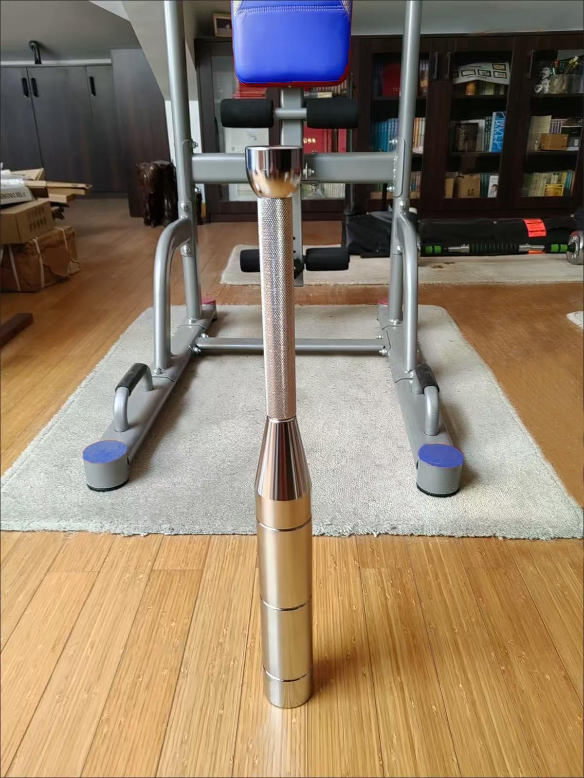 Macebell 6-en-1 Réglables, Indian Clubbells 3-8KG, Steel Mace, Indian Club, Convient pour l'entraînement de tout le corps, la tonification des muscles, des épaules, des poignées et des avant-bras