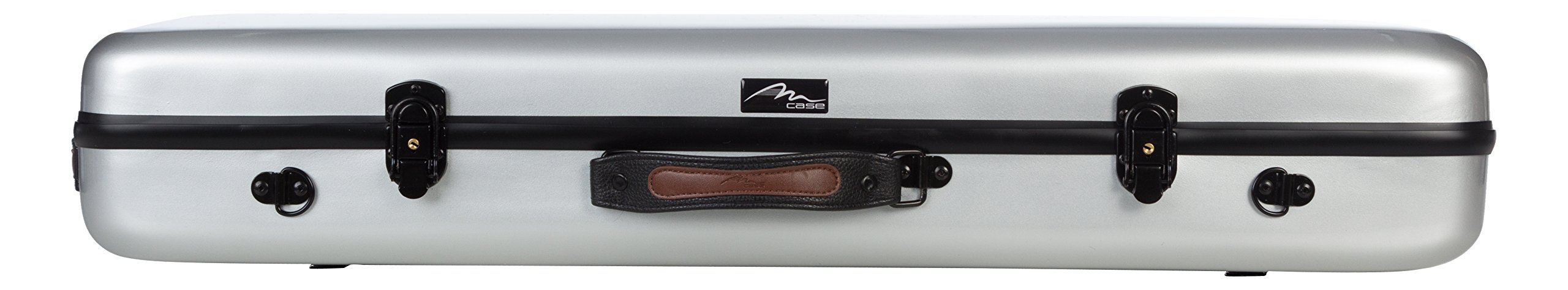Custodia per Viola Fiberglass 38-43 Oblong argento M-case + borsa musicale