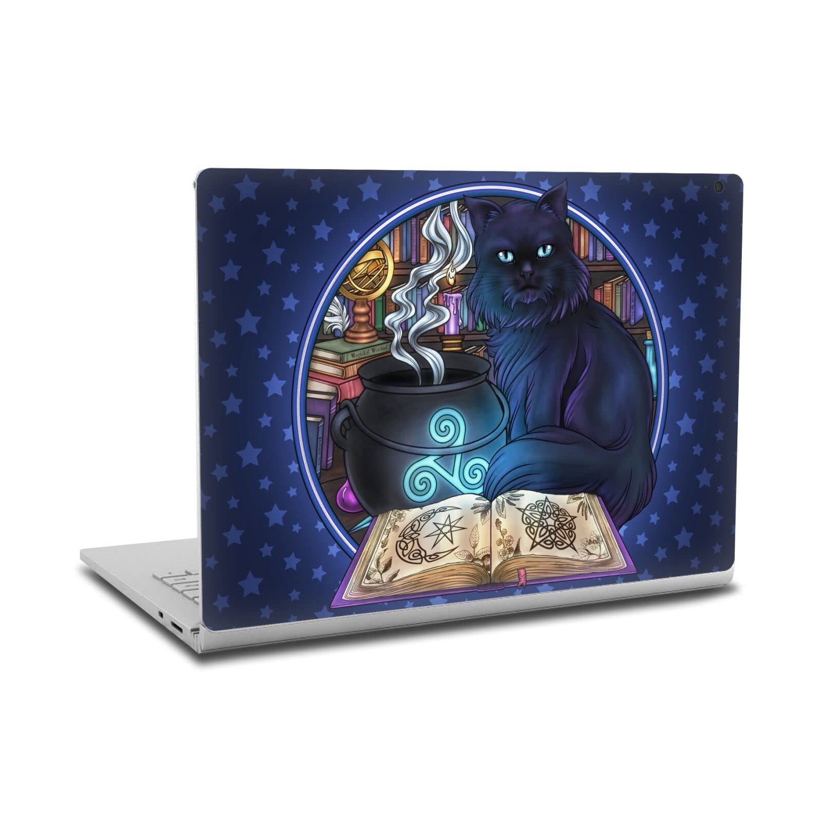 Peau vinyle Surface Book 2 chat noir Brigid Ashwood avec ajustement précis - 7