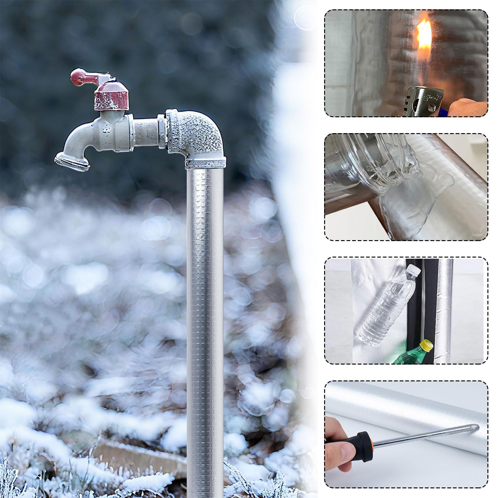 Rohrisolierung Schaumstoff Rohrdämmung Schwarz Rohrisolierung Kautschuk Schaumstoffschlauch für Heizungsrohre und Sanitäranlagen Wasserdicht (ID) 133mm x (T) 30mm x (L) 0.95m