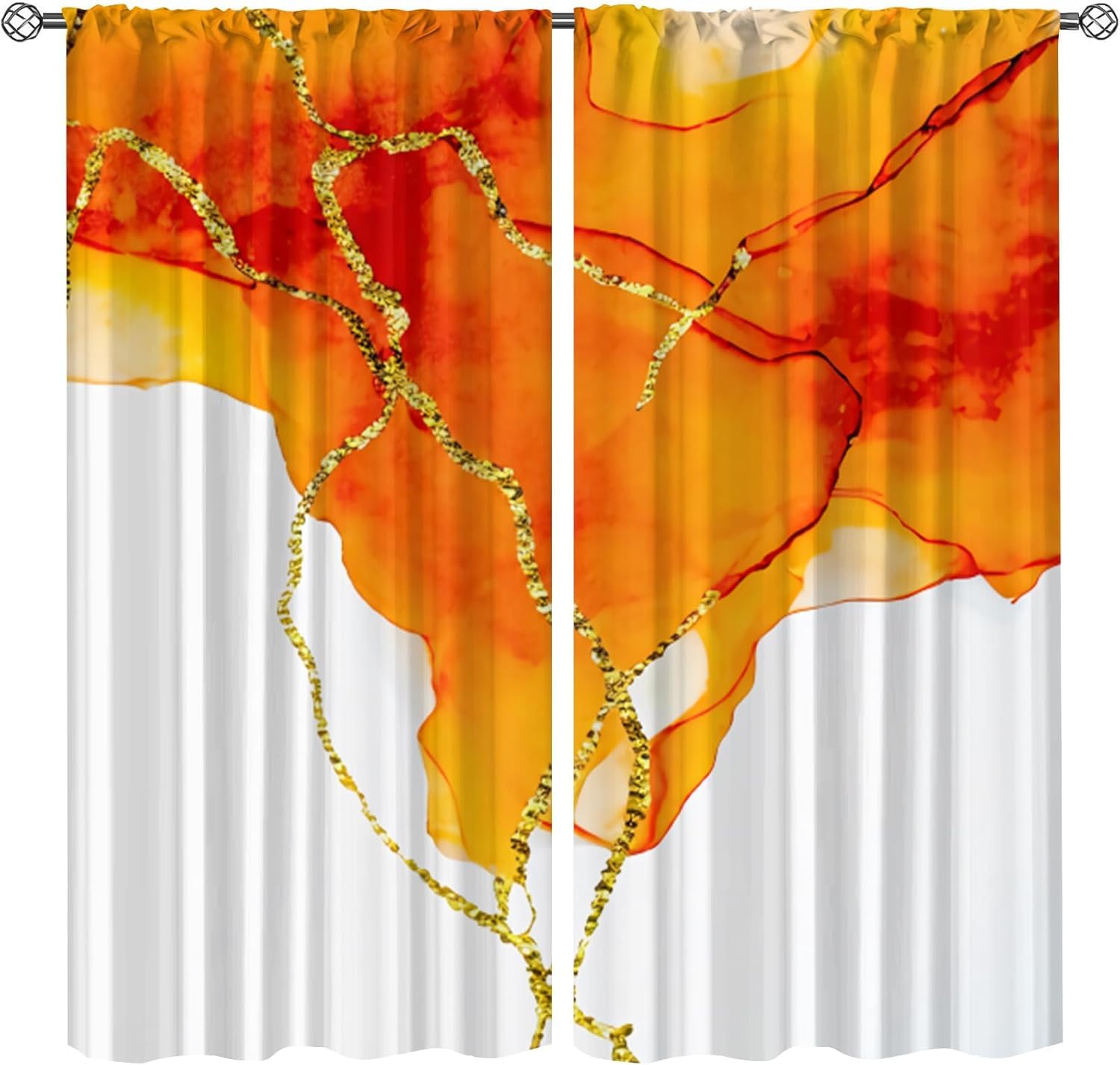 Rideau occultant réduction du bruit thermique 3D effet marbre pour salon