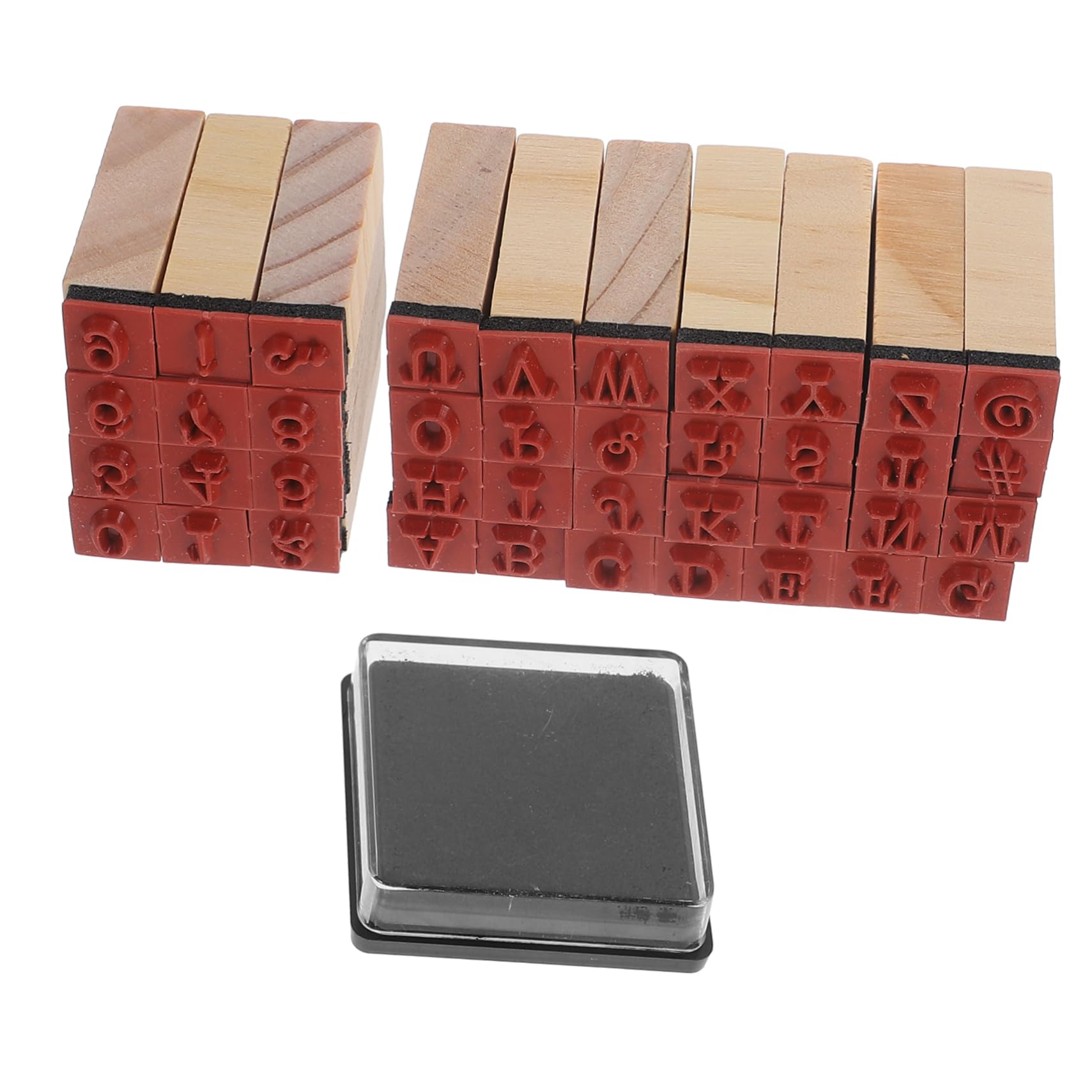 EXCEART 200stücke Teiliges Aus Holzstempeln Mit Buchstaben Und Zahlen Für -scrapbooking Handgefertigte Holzstempel Für Journaling Und Kreative Bastelprojekte