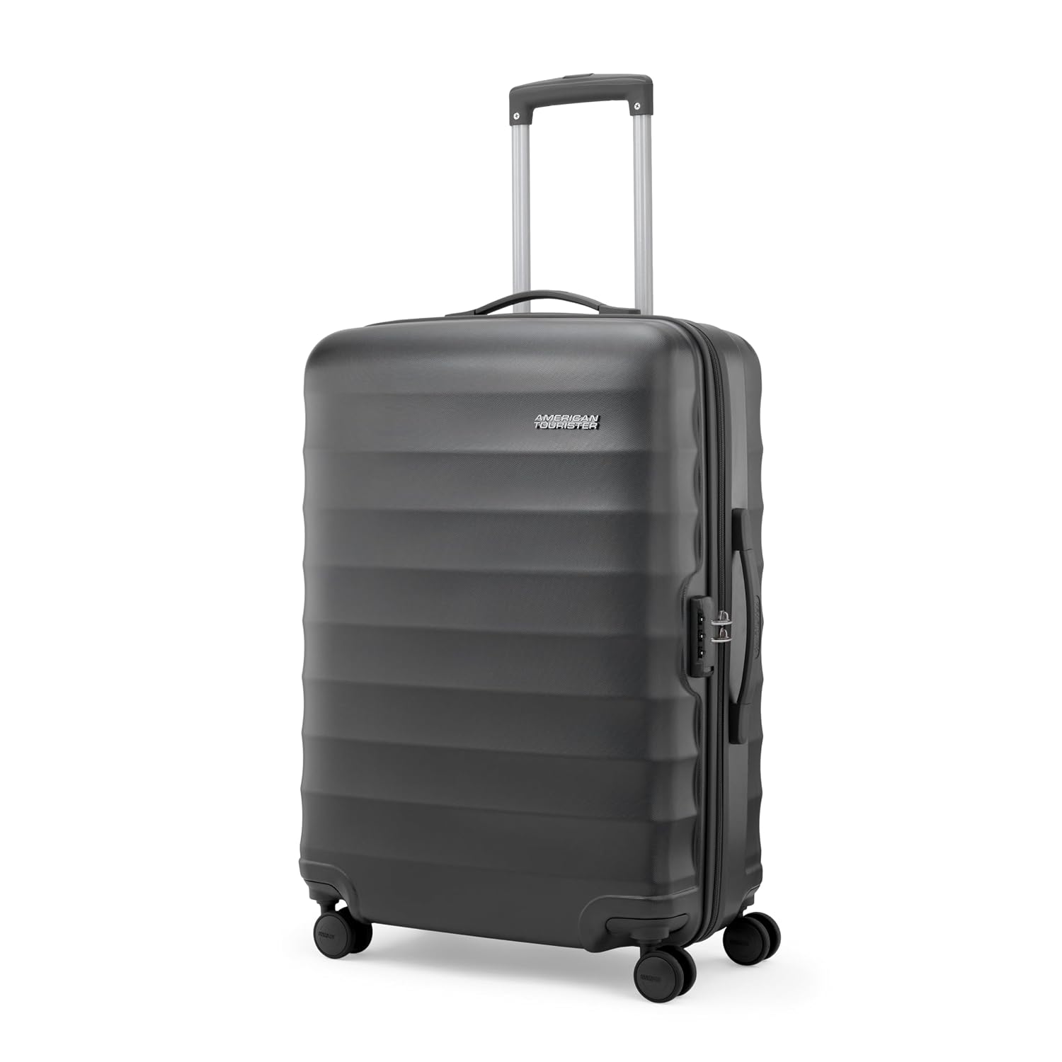 American Tourister Barcelona | Check-in Trolley Bag (69 cm) | 360° 8 Wheel Travel Luggage | Hard Case Polycarbonate Suitca...