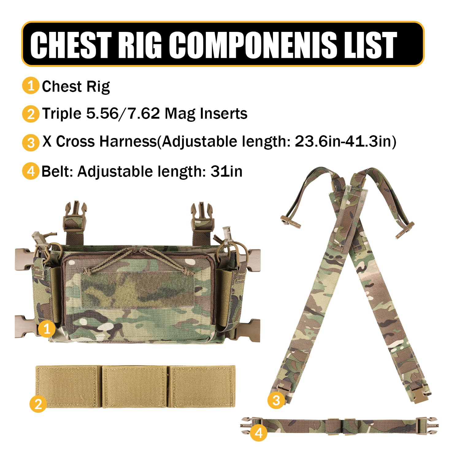 Taktische Brust Pack Utility Molle Hüfttaschen Chest Rig Outdoor