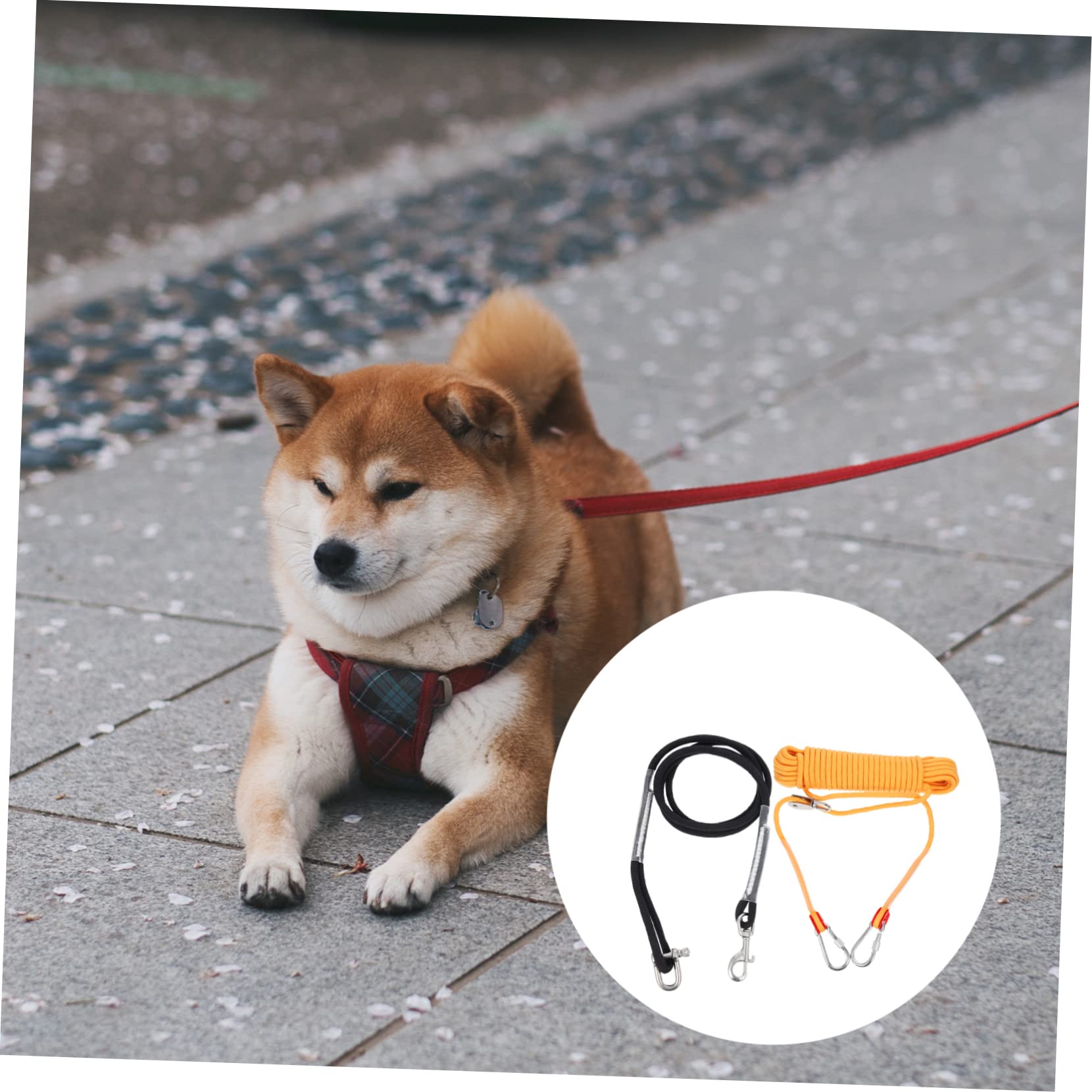1juego Cuerda De Perro De Camping De Resistente y Duradera para Paseos Al Aire y Protección De Mascotas Metros