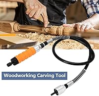 Vista 3 de Kits de cuchillos eléctricos para tallar carpintería, cincel para tallar carpintería, 5 cuchillas y tubo suave, herramienta de tallado de madera