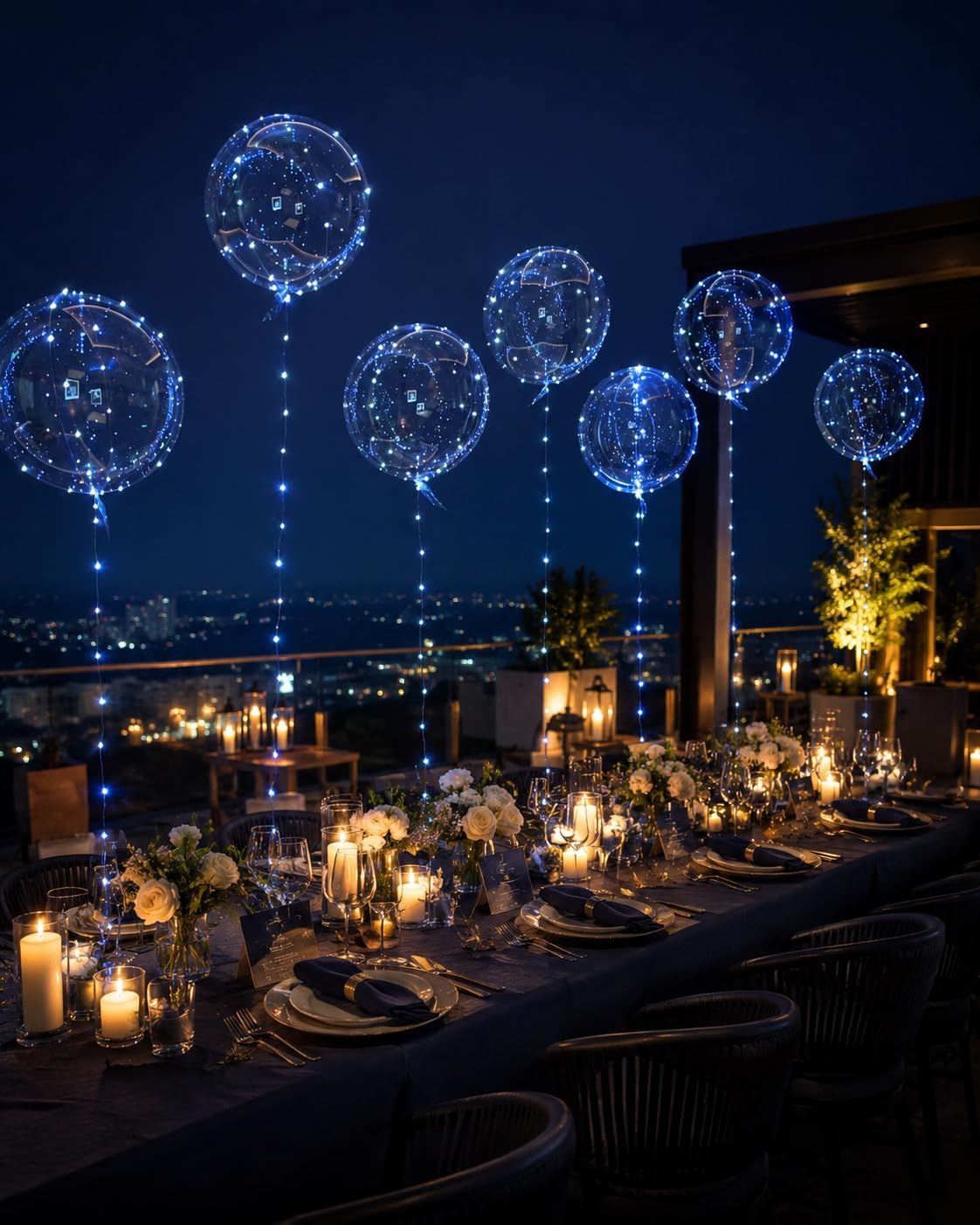 110Pcs Bobo Balloons, Different Size 18/20/24/36 inch Clear Balloons for Stuffing Bubble Transparente balloon for Baby Showers Valentine's Day Christmas Wedding Birthday Party Decorations
