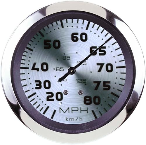 Vista 8 de Sierra International 67283P Sterling 0 a 35 Mph Dial Range Kit de velocímetro resistente a arañazos y niebla, 3 pulgadas, negro