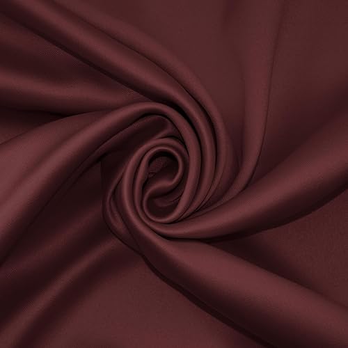 Miniatura 7 de Sun Zero Oslo Panel de cortina opaca con bolsillo para barra, grado de teatro, 52 x 84 pulgadas, color rojo vino