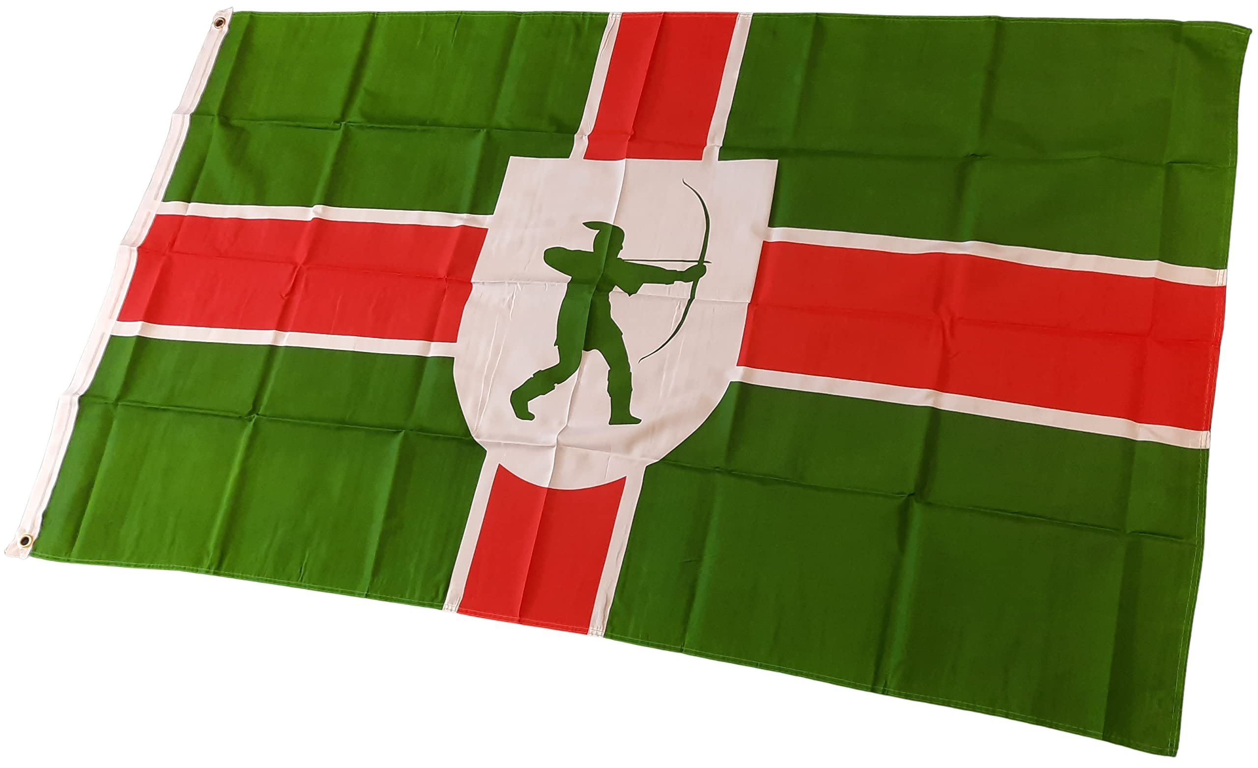 NWFlags Nottinghamshire Flag 5ft x 3ft 75d Premium Polyester Suitable For Flagpoles, Multicolor