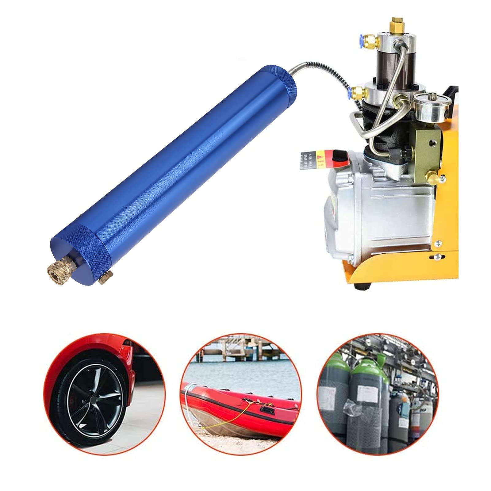 Tauchabscheider, 4500 Psi Luftfilter Öl- Und Wasserabscheider Hochdruck 30 MPa Tauchaktivkohle M50T