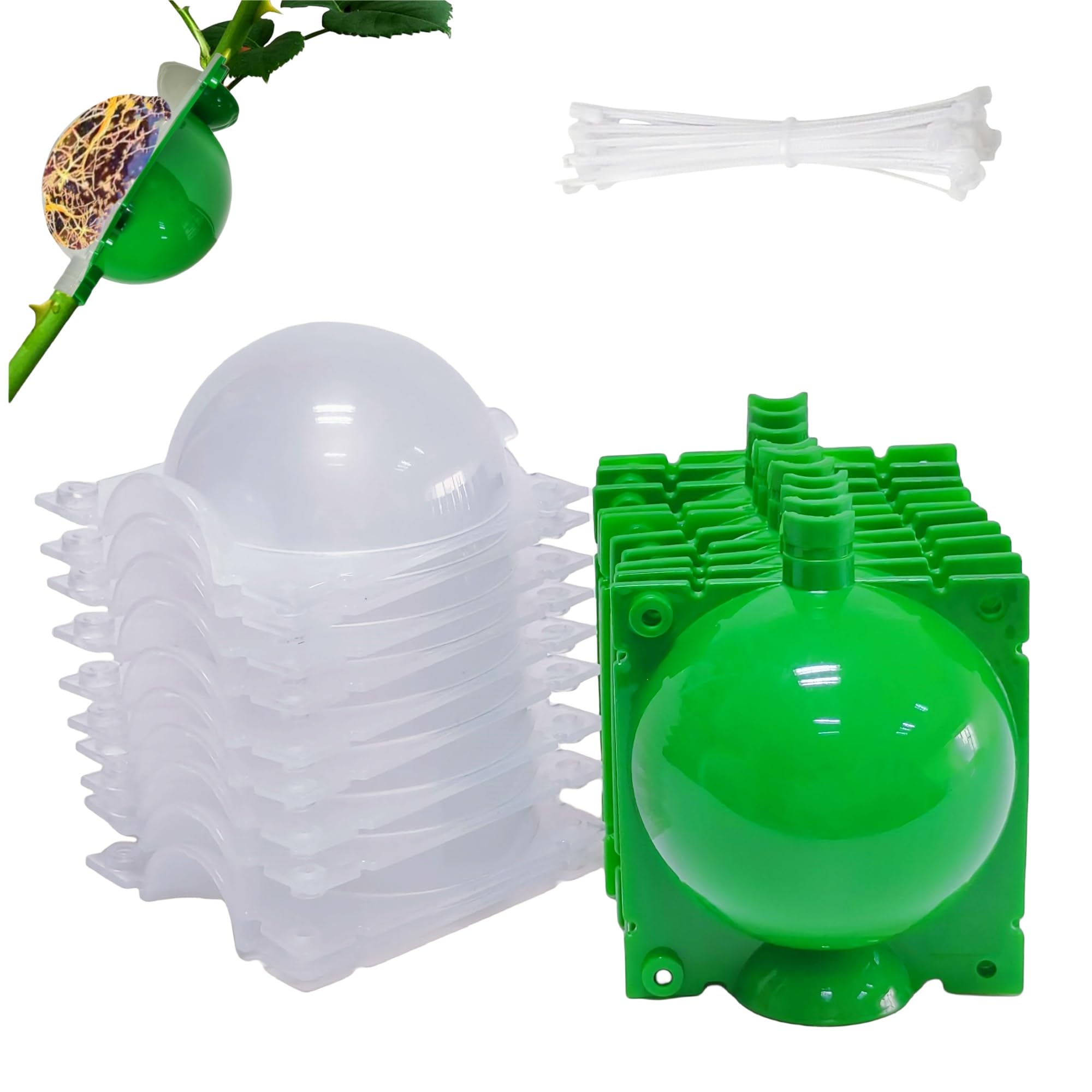 10 Pcs Air Layering Pods Grafting Kit Reusable Half Transparent ...