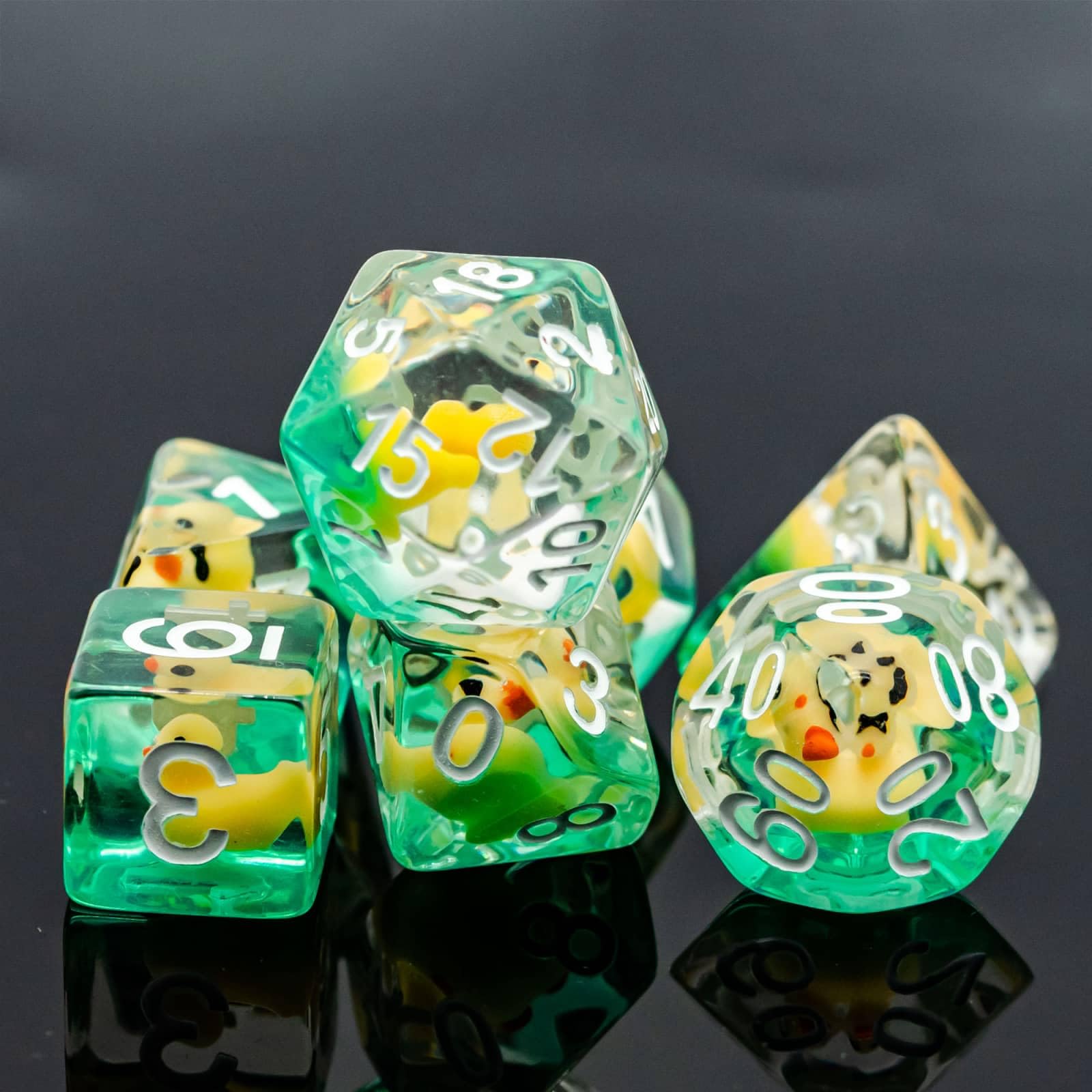 Epic Forge -Set of 7 Resin Dice Series Insert - Boxed - Duck