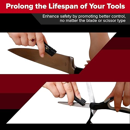 Miniatura 5 de Afiladores de cuchillos todo en uno de tamaño de viaje para cuchillos de cocina, jardinería y afilado de cuchillos de bolsillo, kit de afilador de