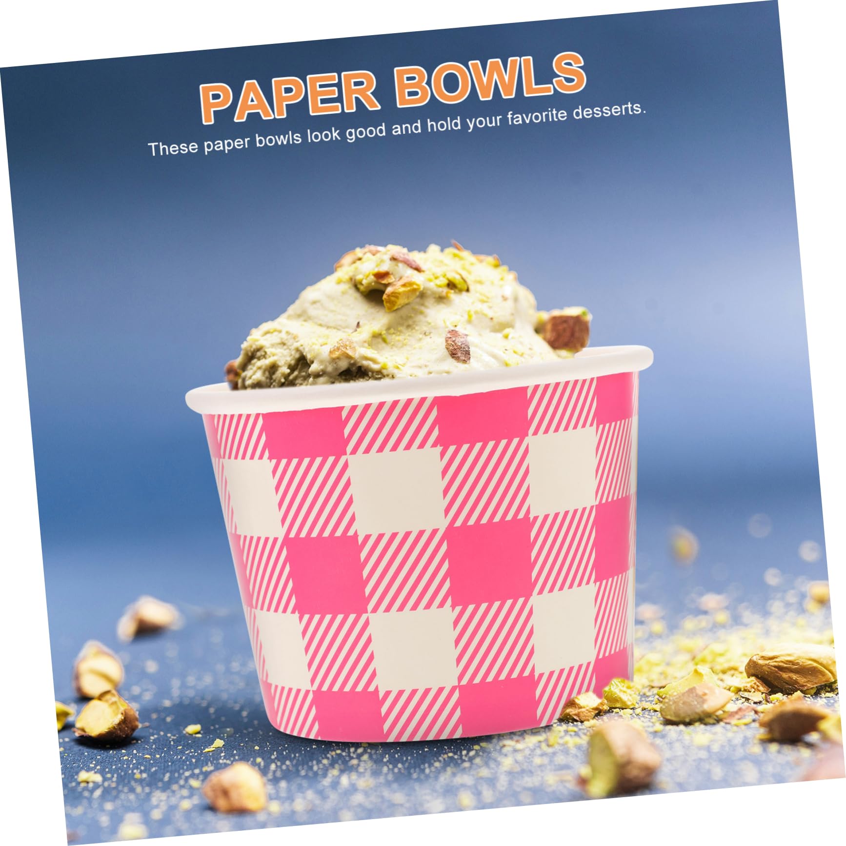 MAGICLULU 30 Pz Coppa Gelato Contenitori Per Alimenti Tazze Da Dessert Contenitori Per Yogurt Contenitore Per Dolci Tazze Di Budino Allo Yogurt Trattare Le Tazze Per Lo Yogurt Carta Rosa