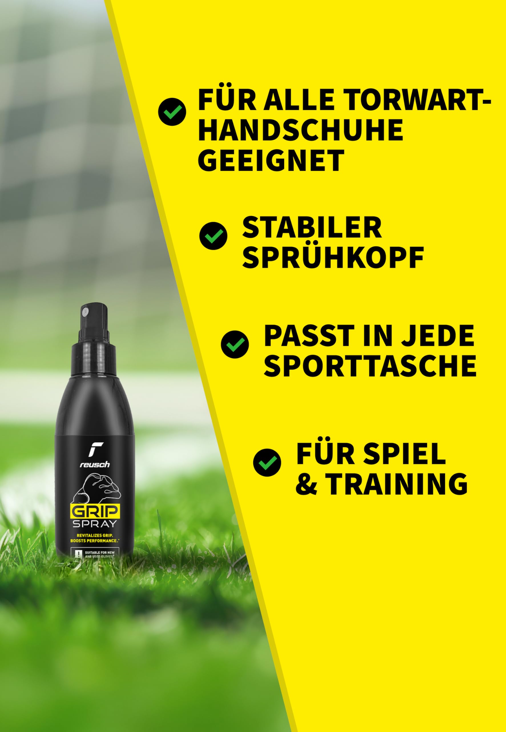 Reusch Grip Spray – Grip-Boost rękawice bramkarskie 130 ml – maksymalna przyczepność i precyzyjna kontrola piłki