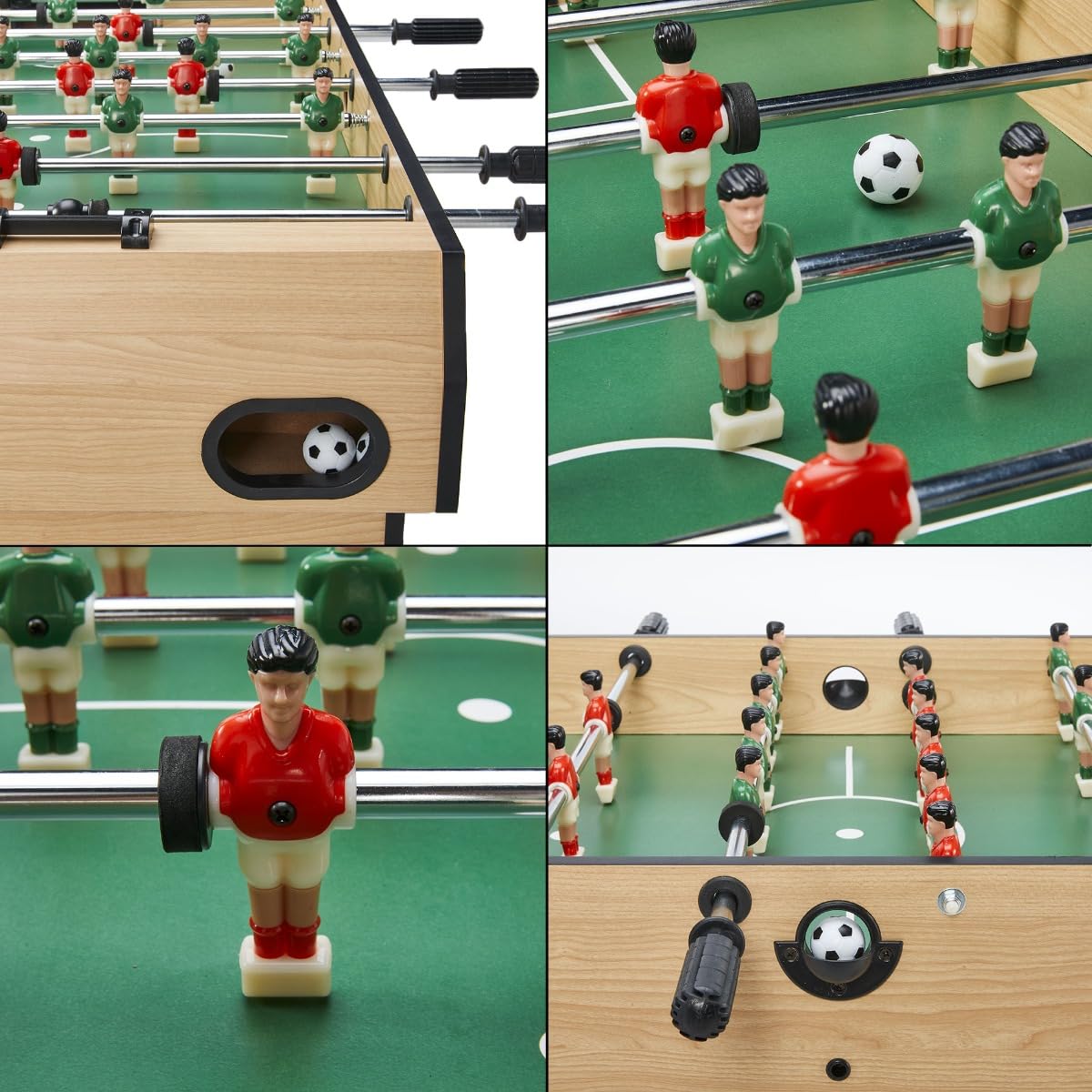 Kangui Table Multi Jeux Pliable 16 en 1 pour ado - Baby-Foot, ping Pong, Billard, Bowling, palets,...