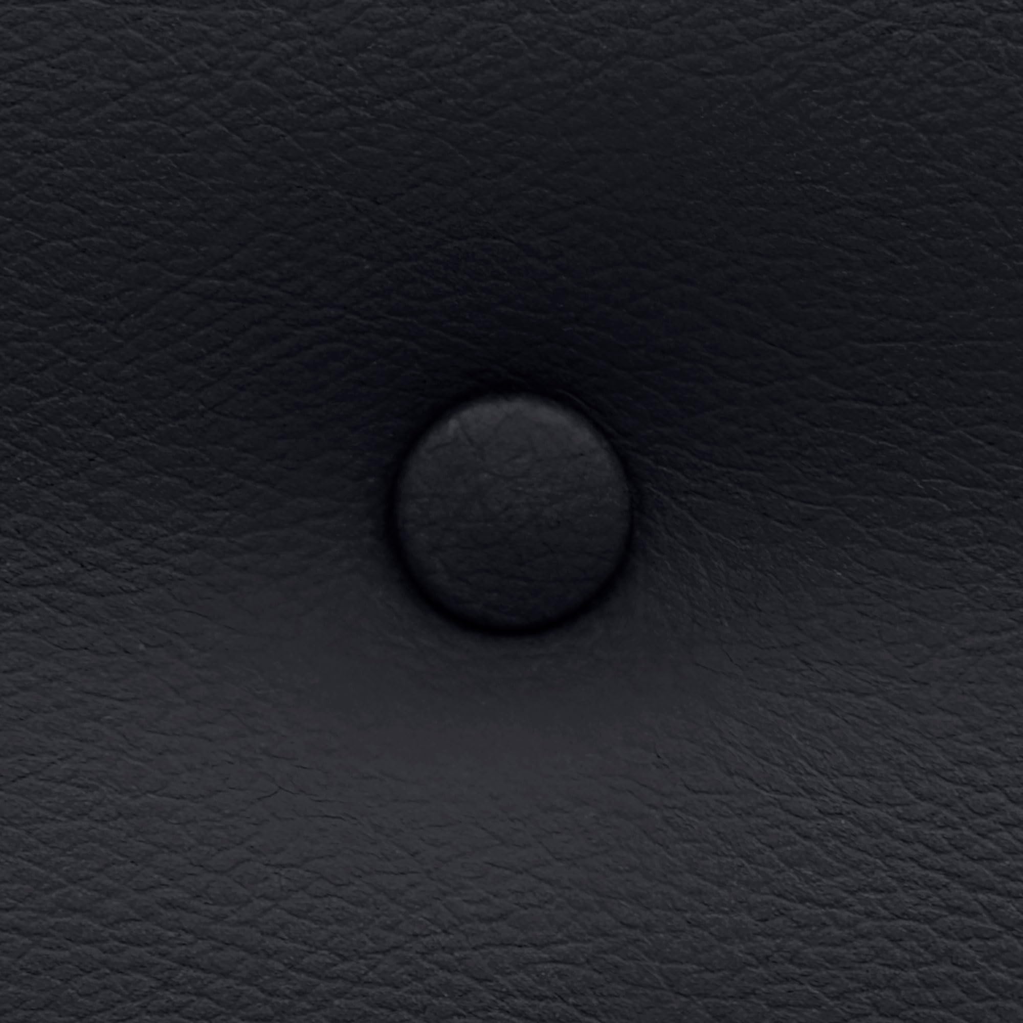 DHOME Testiera in Similpelle o Tessuto ACUALINE con 3 File Intervallate di Bottoni Testata Imbottita Letto di Lusso (Similpelle Nera, 220cm Doppio)