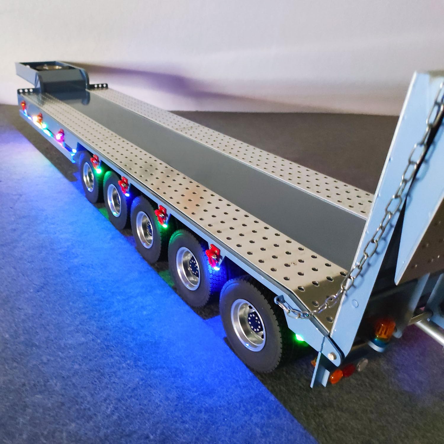 TOUCAN RC HOBBY 5 Achsen Metall Sattel auflieger für 1/14 RC Traktor LKW Fernbedienung Dumper Cars