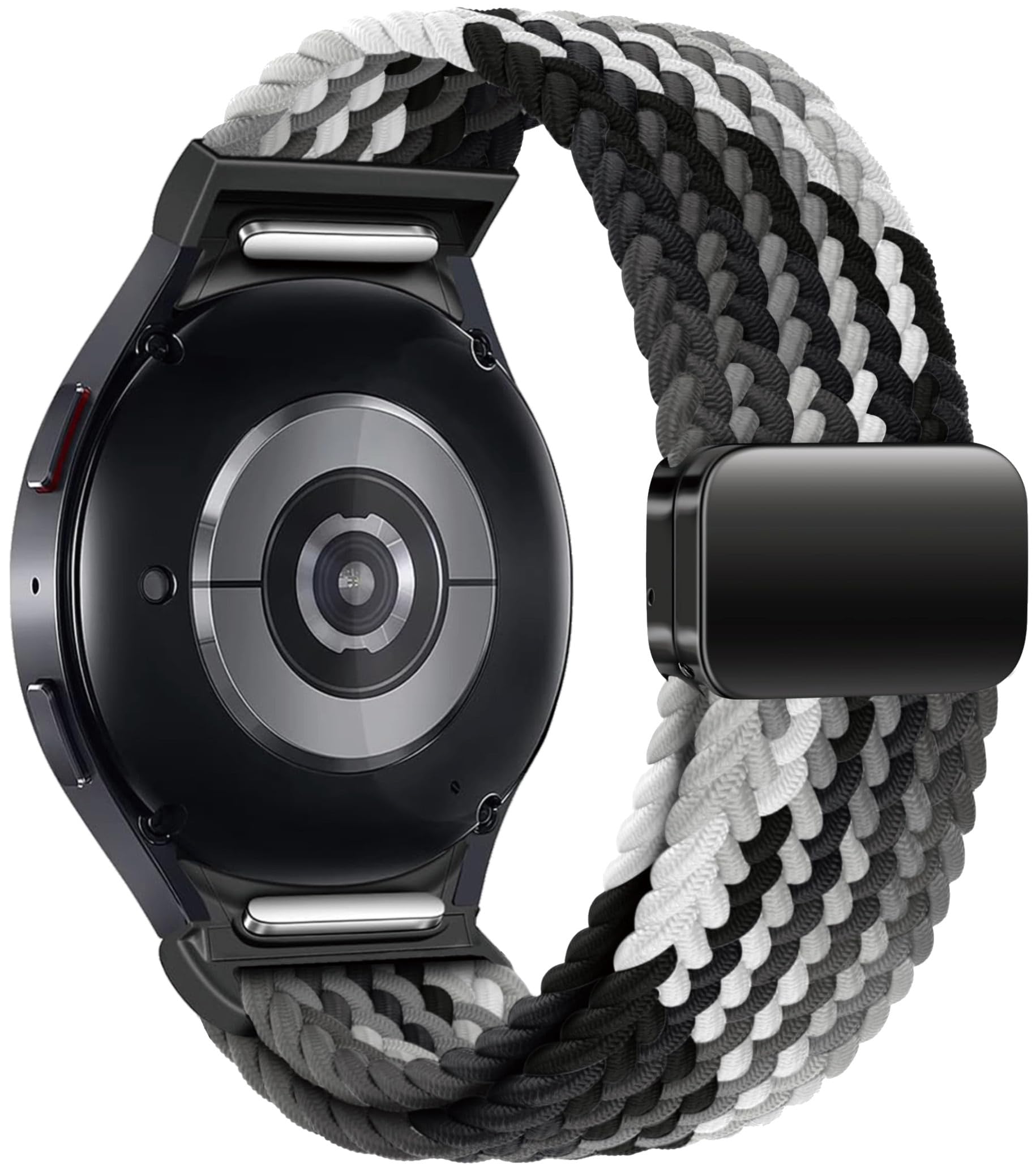 One Click Fabric Bands for Samsung Galaxy Watch 7 6 4 5 FE Band 40mm 44mm/Galaxy Watch 6 4 Classic 43mm 47mm 42mm 46mm/Watch 5 Pro 45mm,No Gap