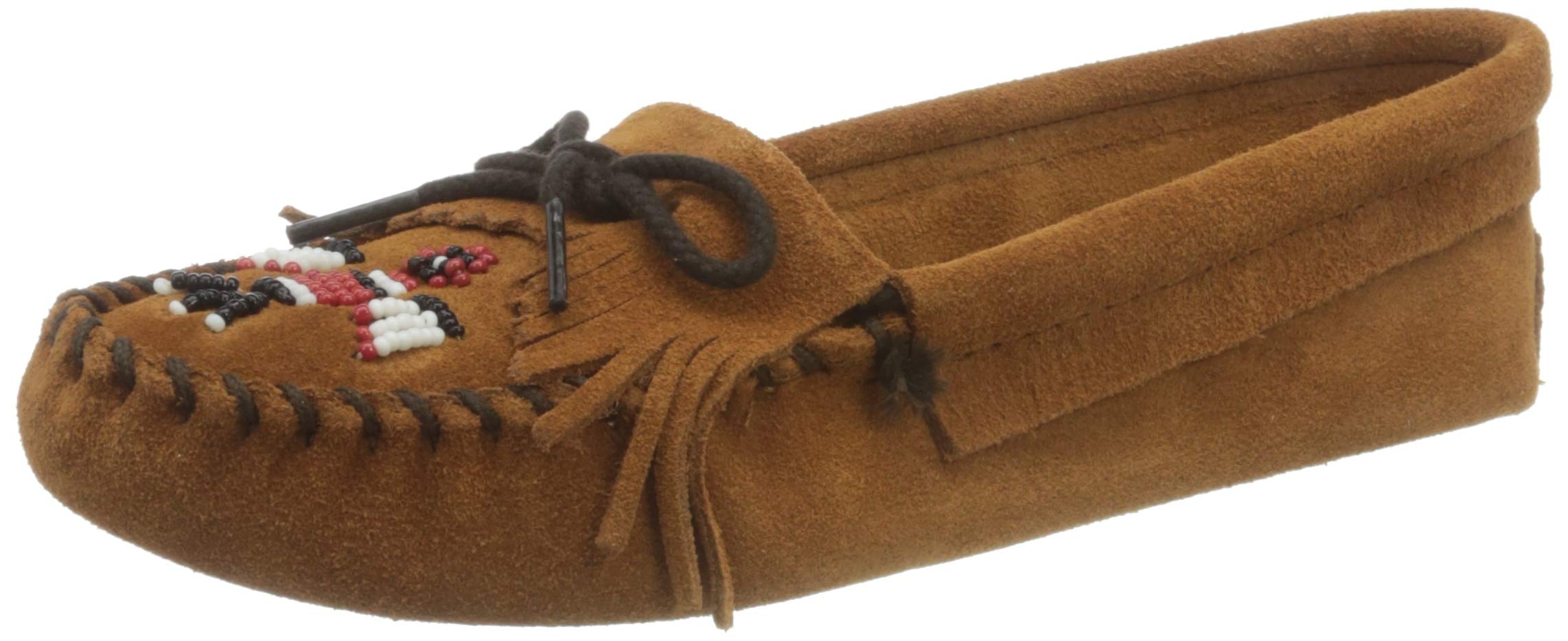 Minnetonka Womens Thunderbird Softsole Moccasin Tan Uk