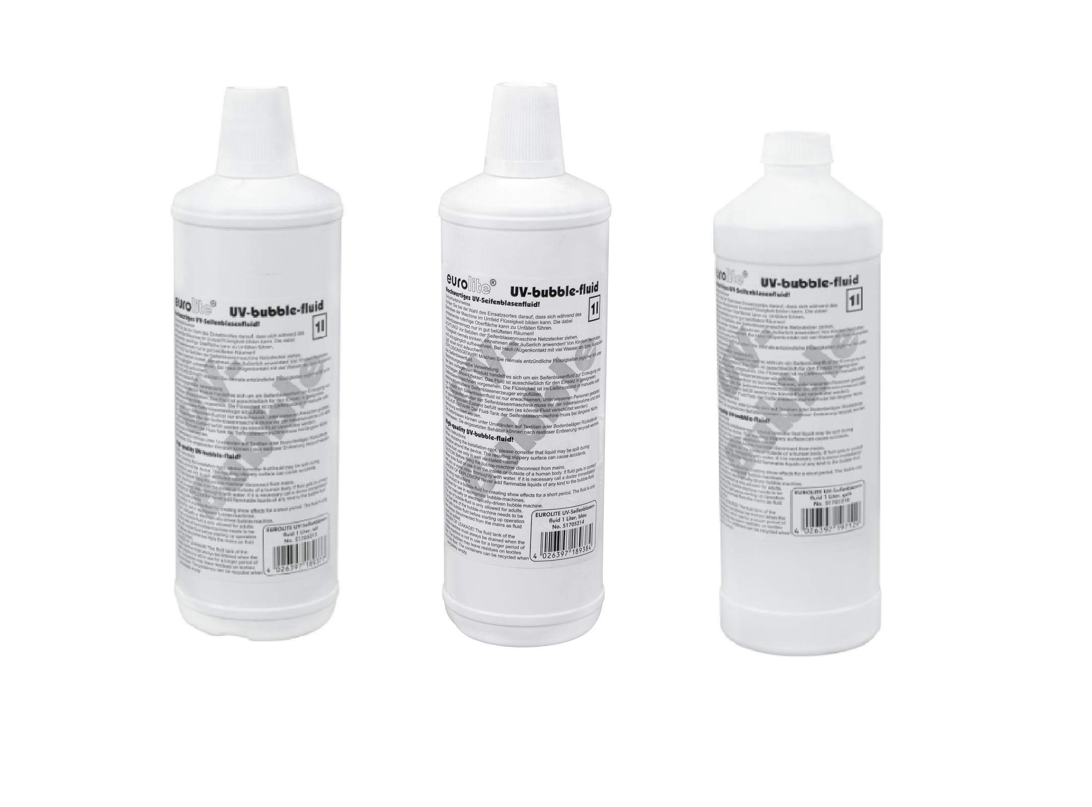Eurolite 51705215 Uv Bolla Liquido Set 3 x 1L