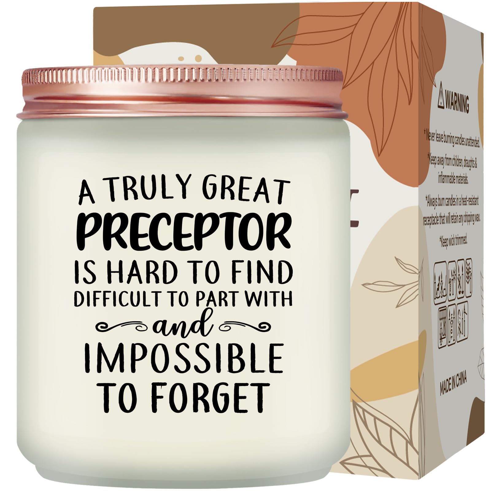 Maybeone Preceptor Gifts Nursing - A Truly Great Preceptors is Hard to Find - Thank You, Christmas Nurse Preceptor Gifts for Women - Lavender Scented Candle