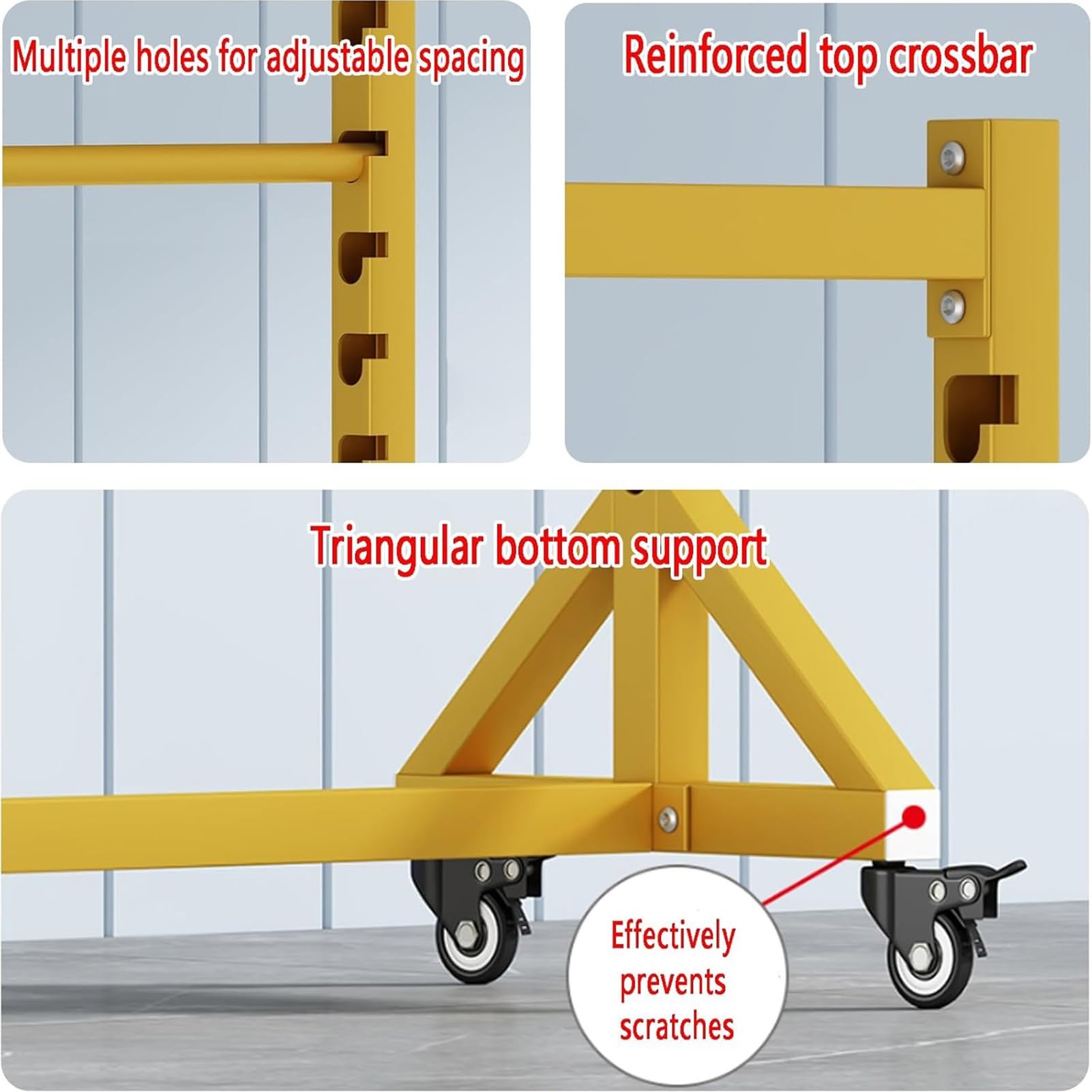 Heavy Duty Vinyl Wrap Storage Rack, regulowany mobilny organizer do rolek z tkaniny. 150x45x200cm stalowa półka z kółkami 360 obrotowych, łatwy montaż, konstrukcja oszczędzania miejsca