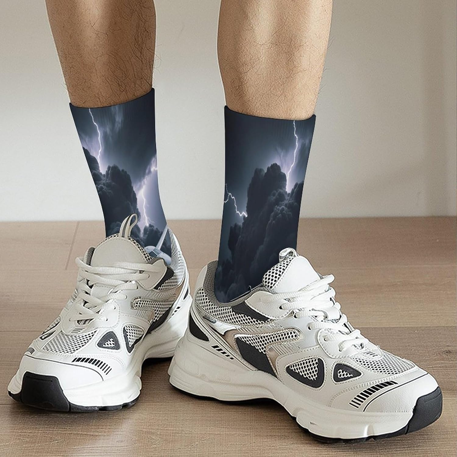 Altitude Surge Crew Socks Moisture Wicking Ankle High Cushioned Arch Support Seamless Toe Athletic & Casual