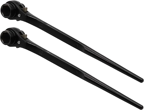 Vista 7 de LBY Paquete de 2 llaves rápidas hexagonales para andamio, llave de trinquete de 0.748 in/0.866 in, llave de enchufe de doble extremo, llave