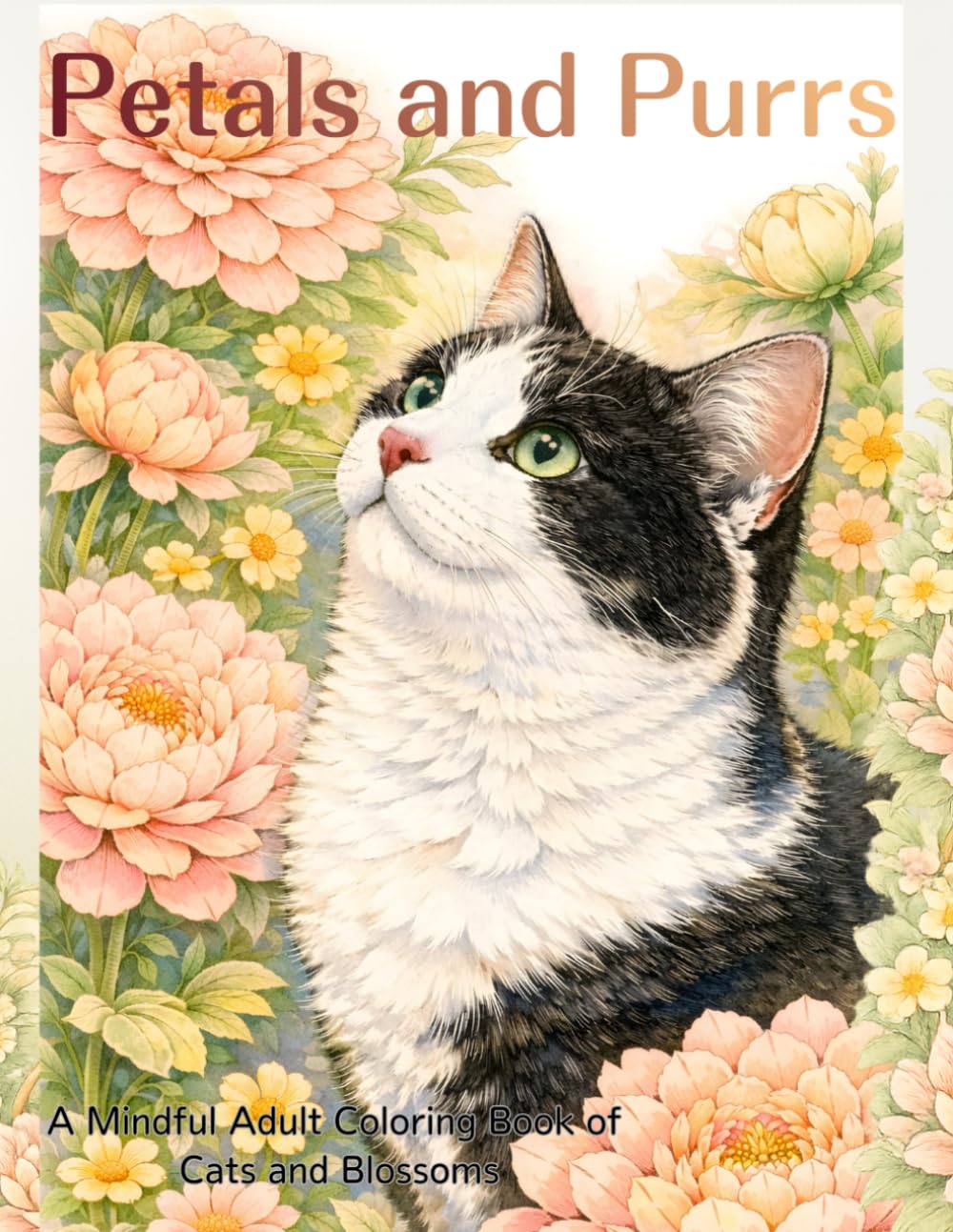 Petals and Purrs: A Mindful Adult Coloring Book of Cats, Flowers, and Quiet Beauty (Cats & Blossoms)