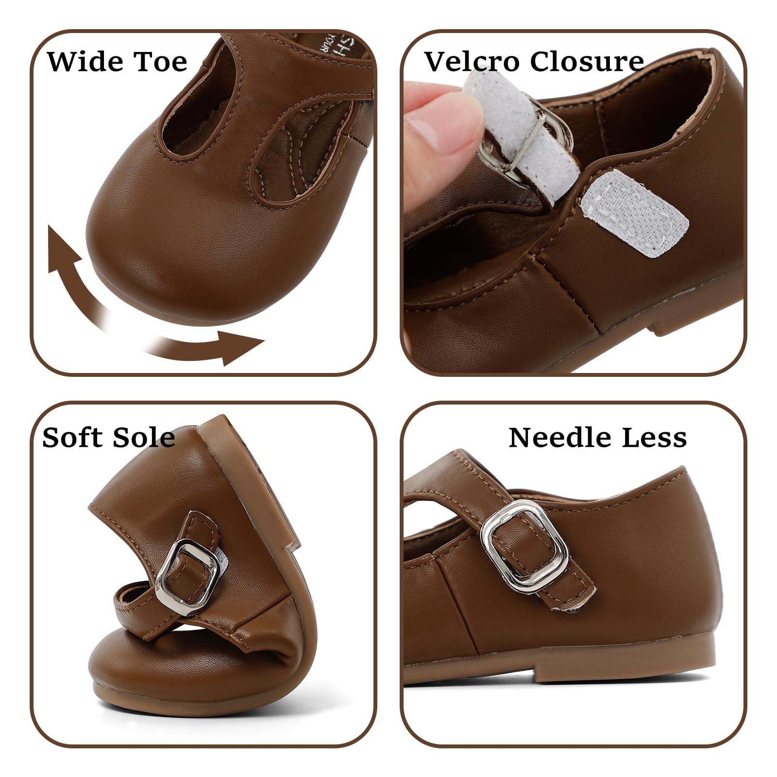1-5 años Bebe Niña Zapatos de Vestir Planos Bailarinas
